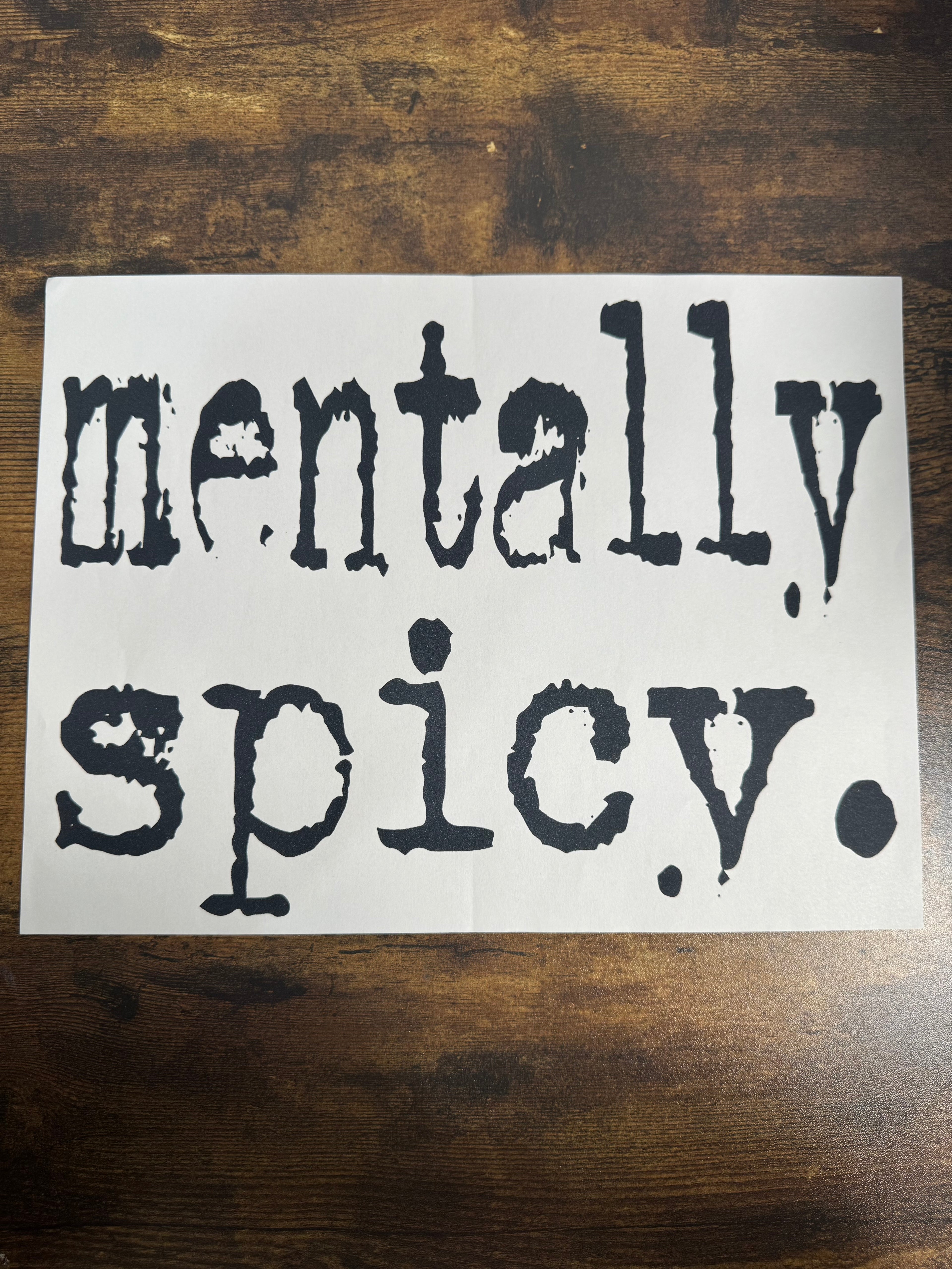 mentally spicy Transfer
