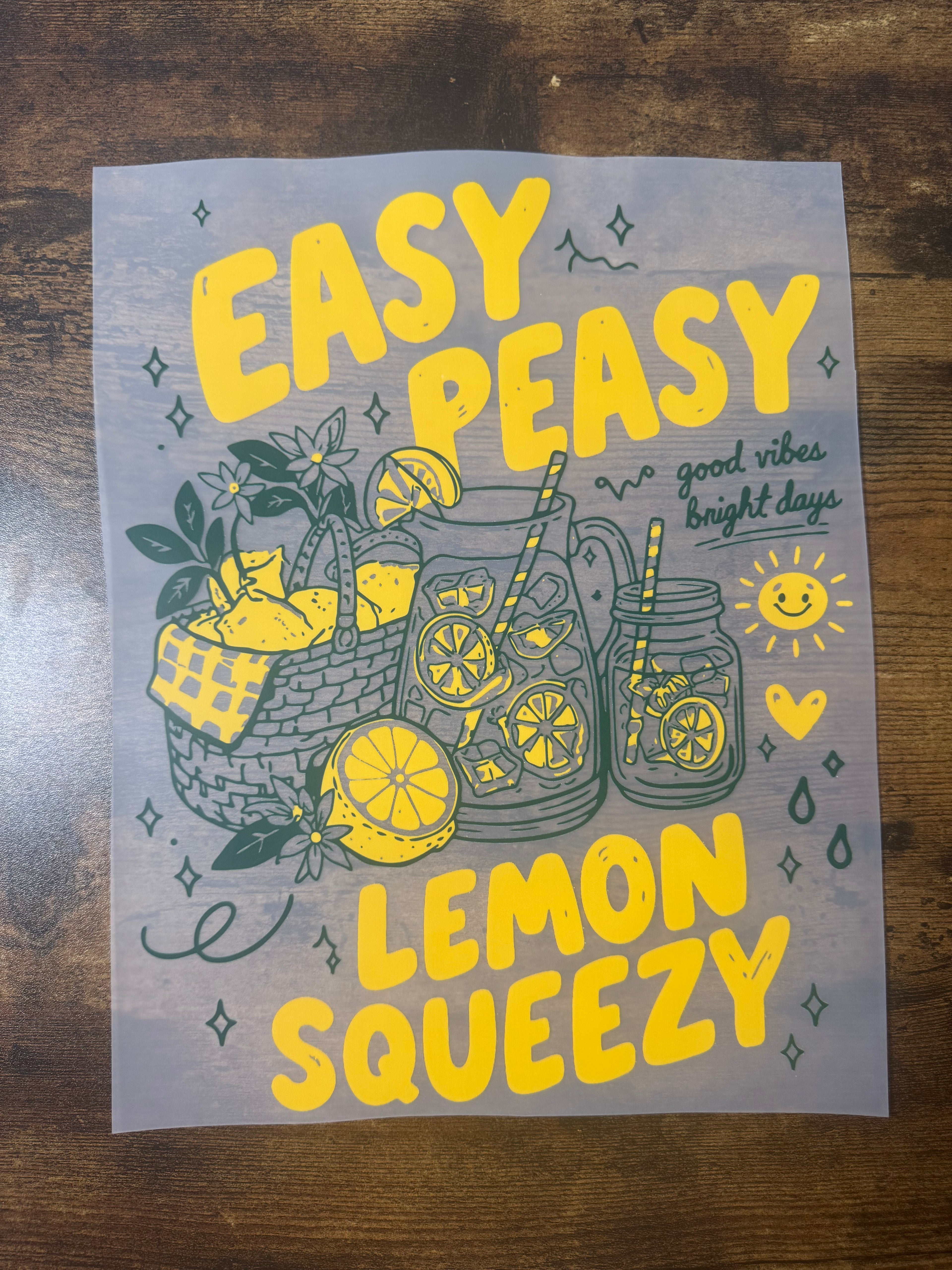 Easy Peasy Lemon Squeezy Transfer