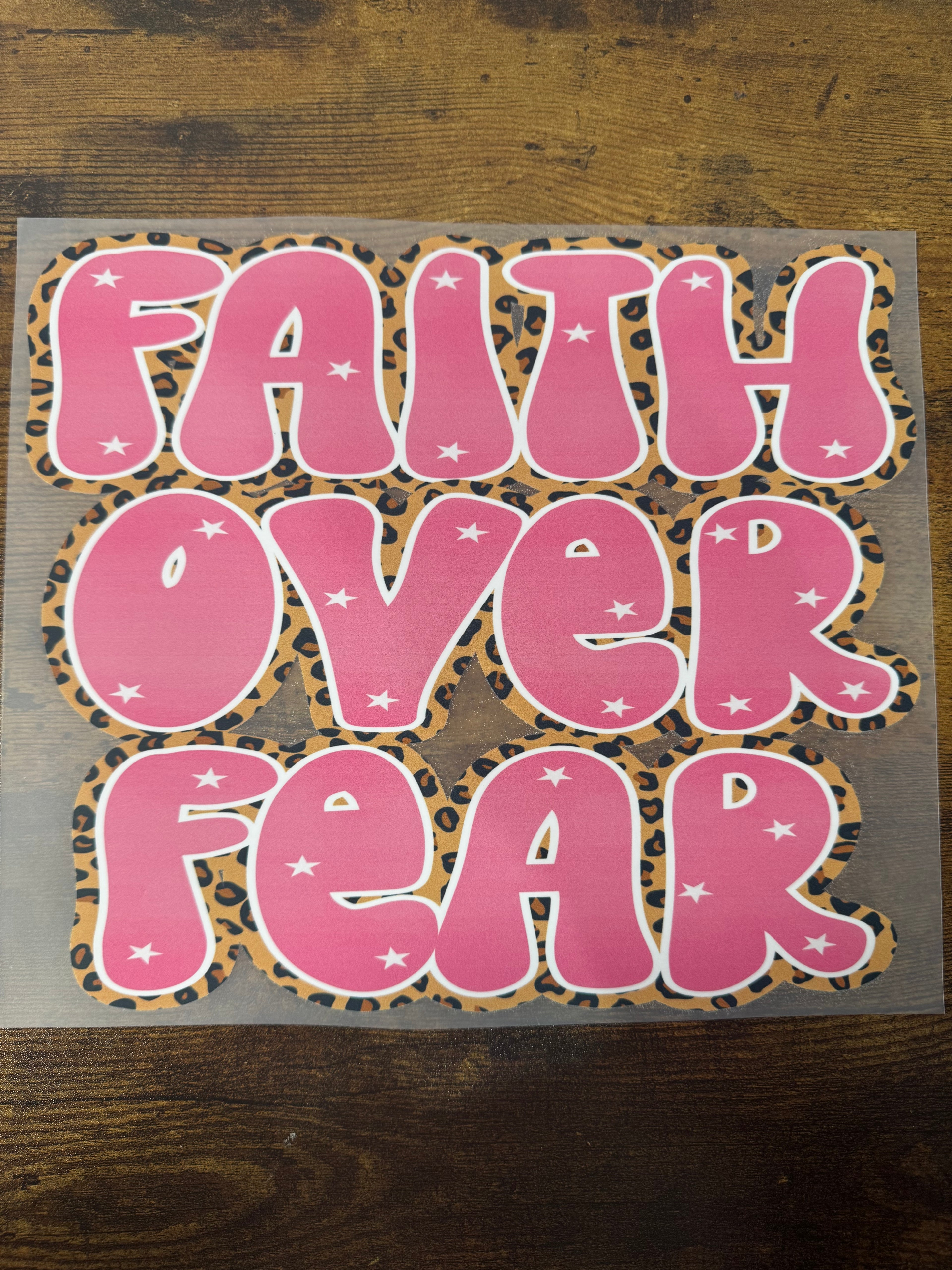 Faith Over Fear Transfer