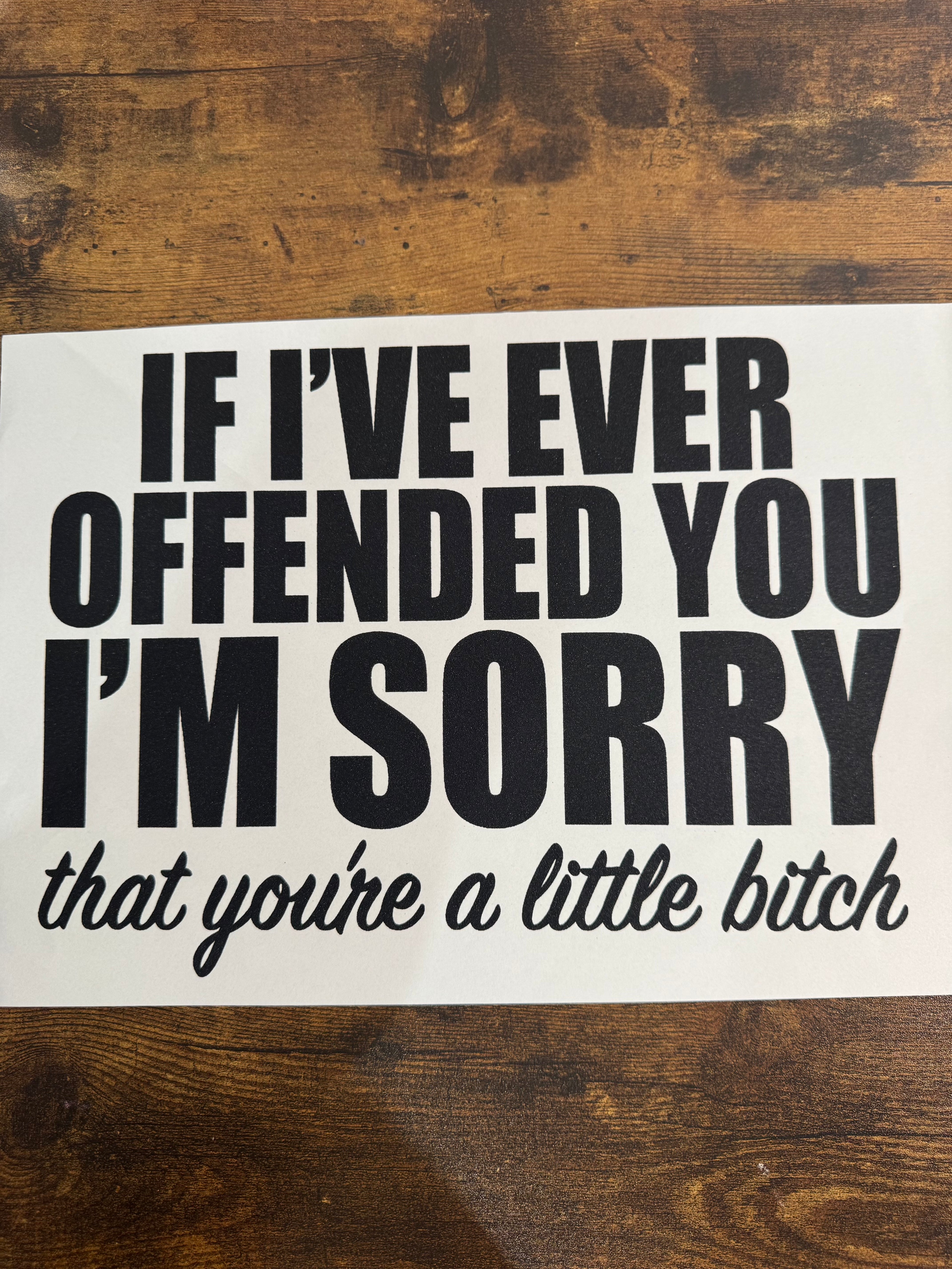 Offended You Transfer