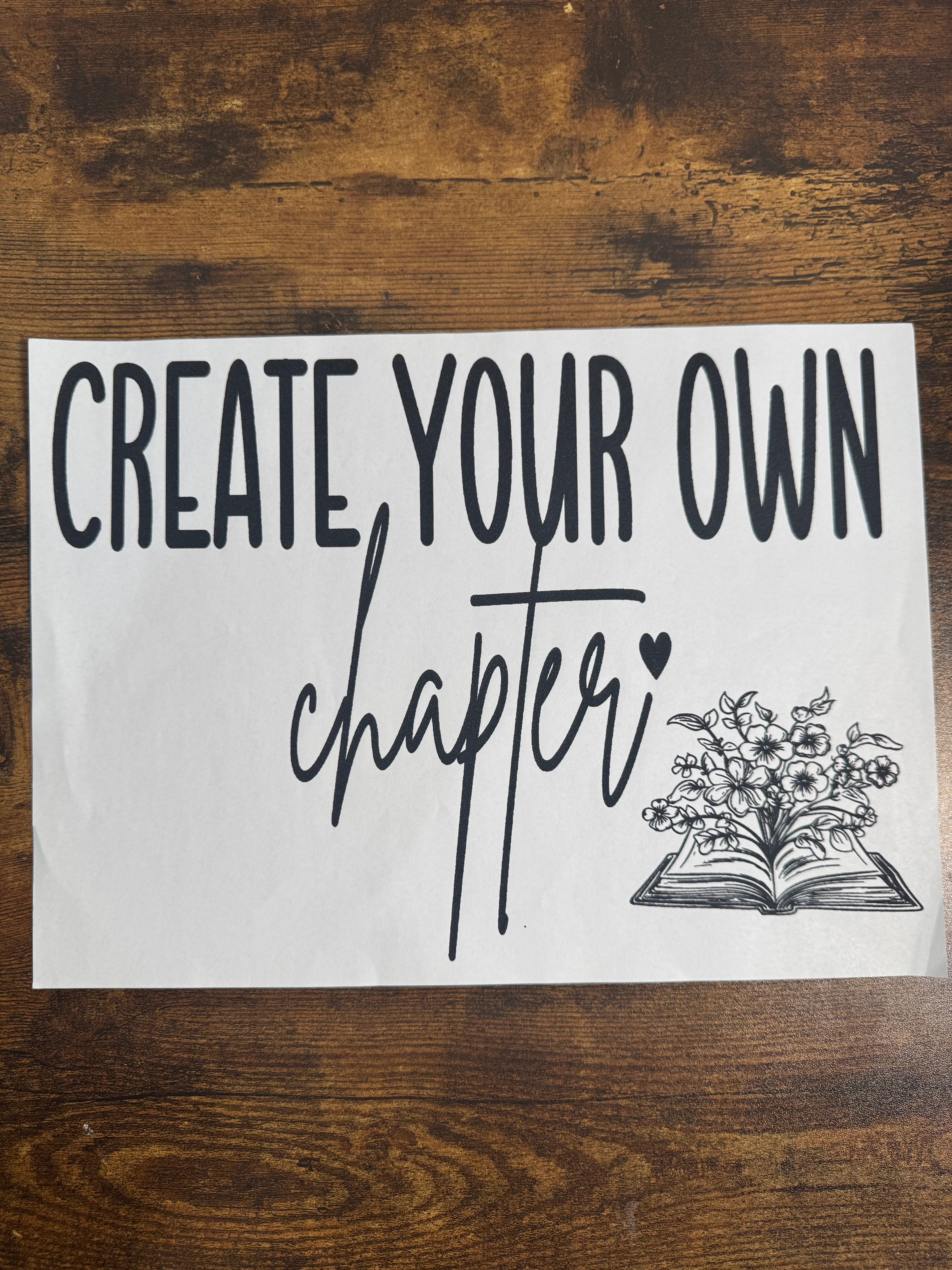 Create Your Own Chapter Transfer