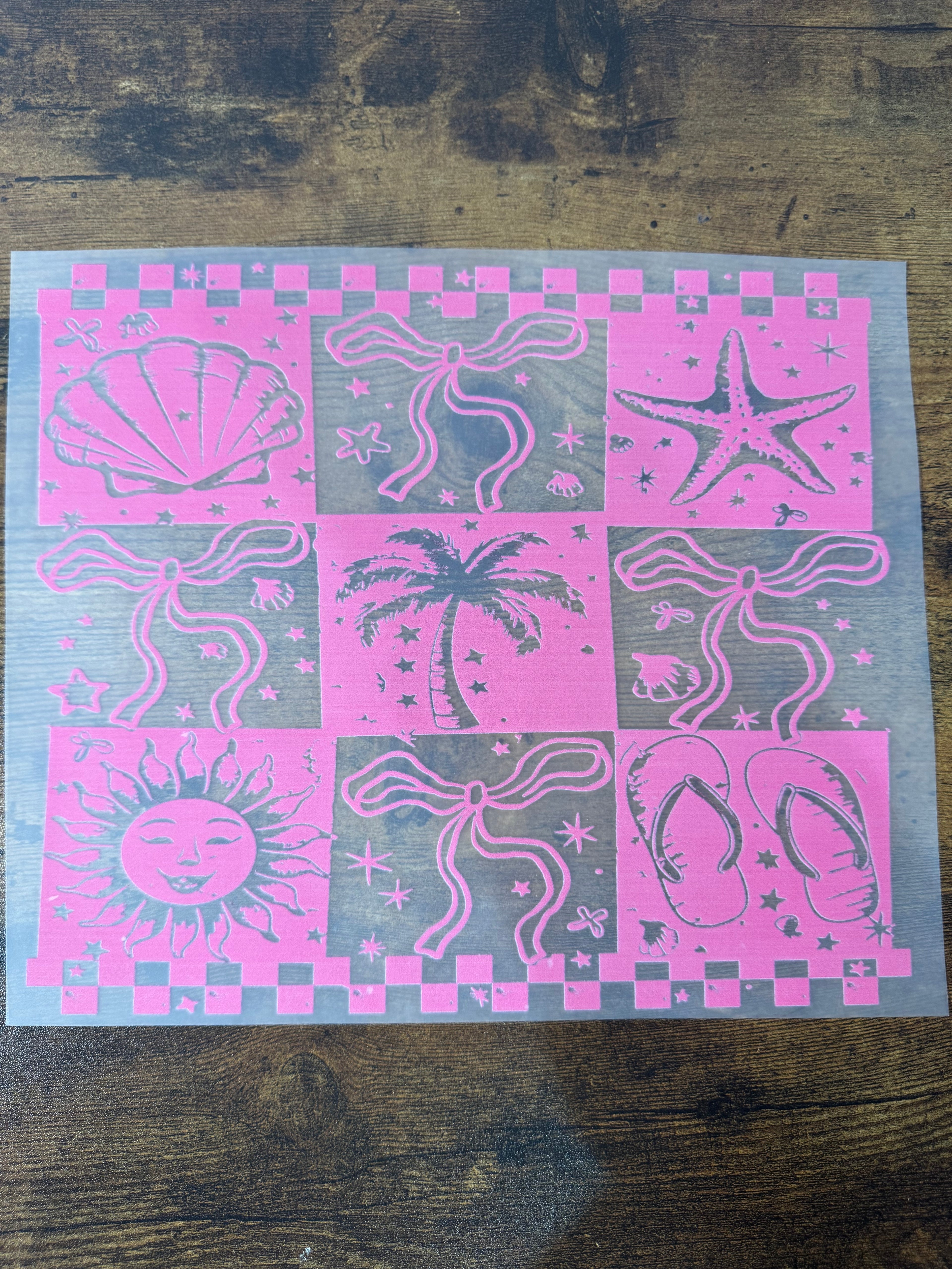 Summer Stamps Transfer