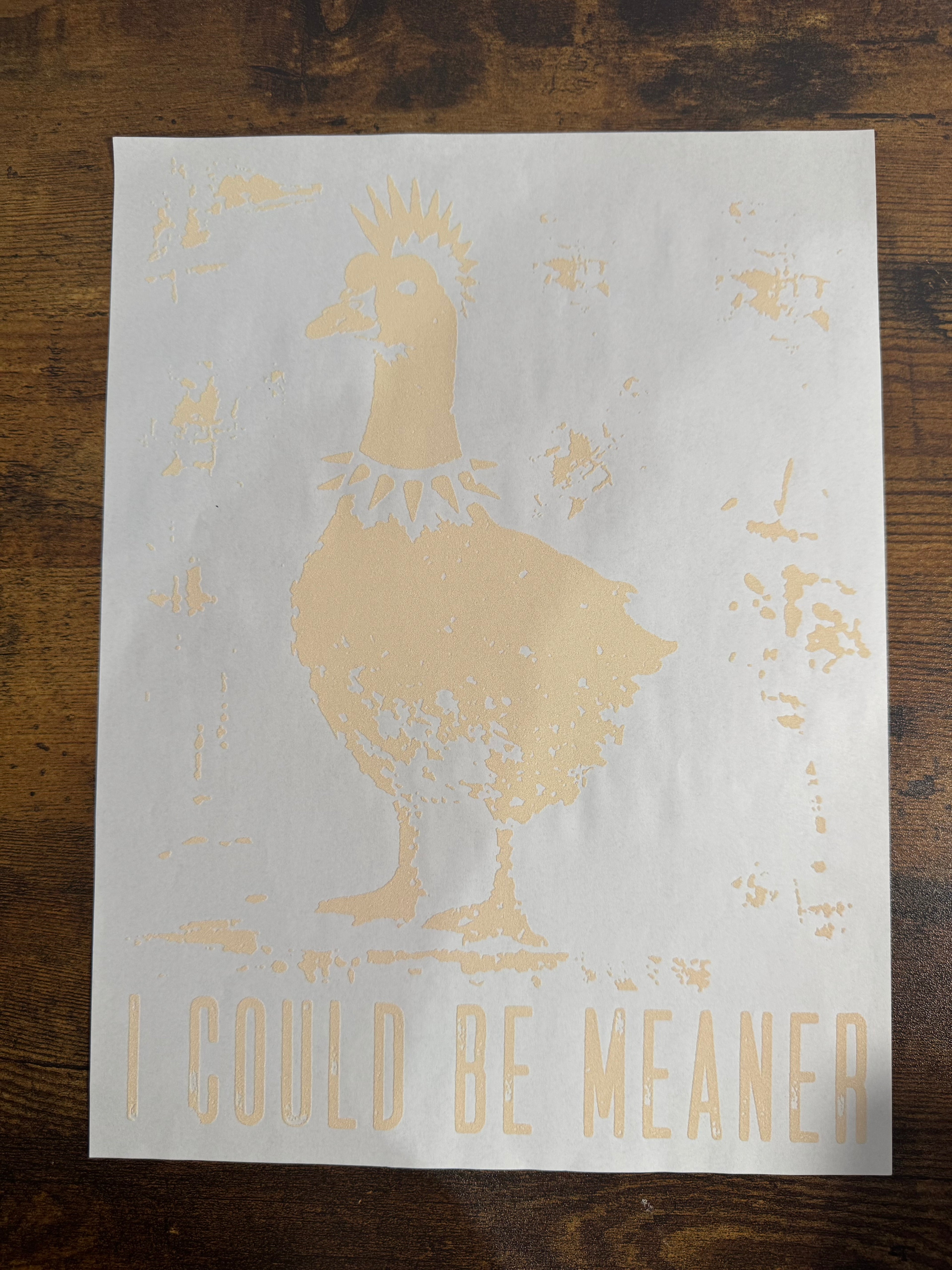 I Could Be Meaner Goose Transfer