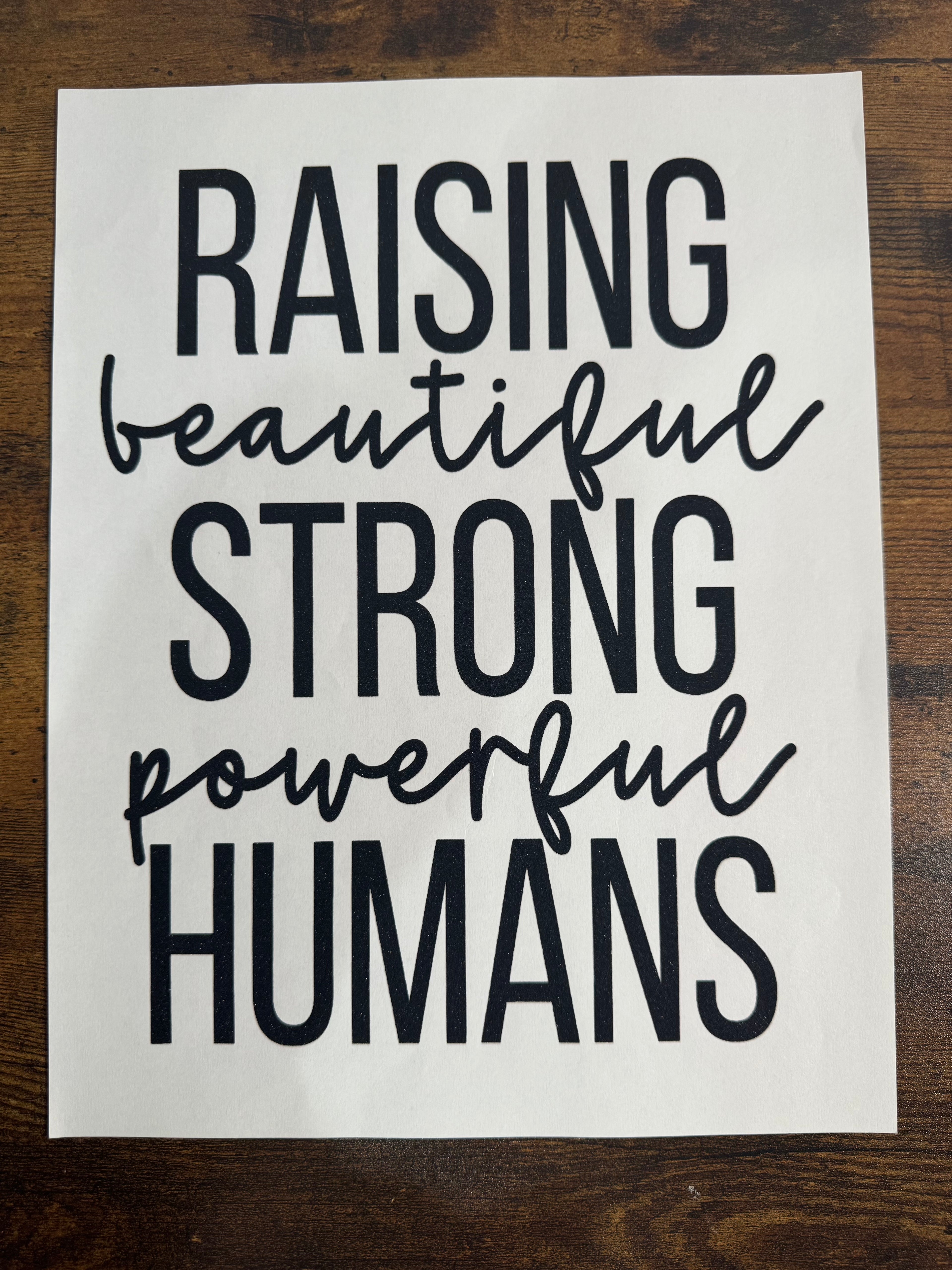 Raising Beautiful Strong Powerful Humans Transfer