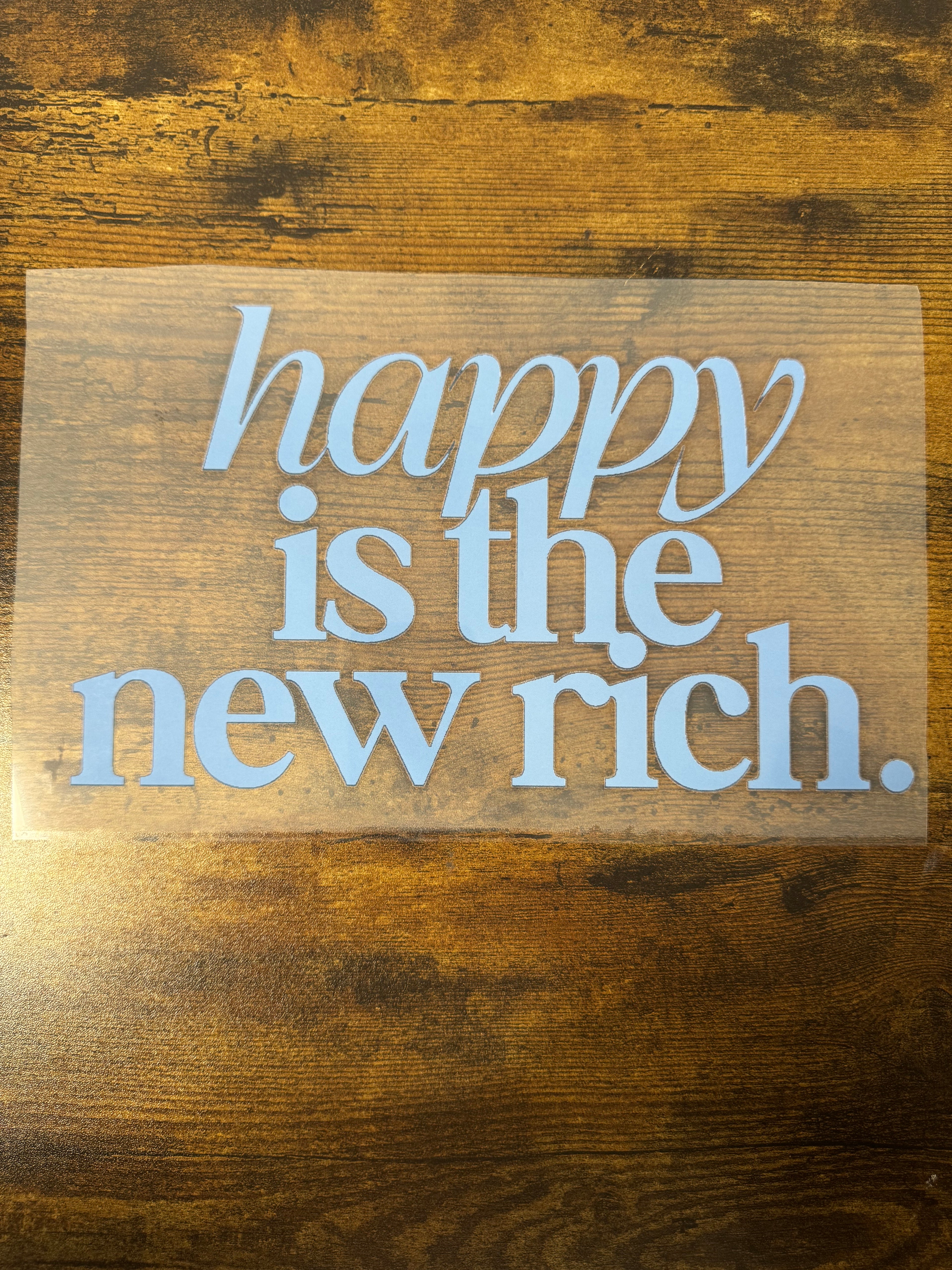 Happy is the new rich Transfer