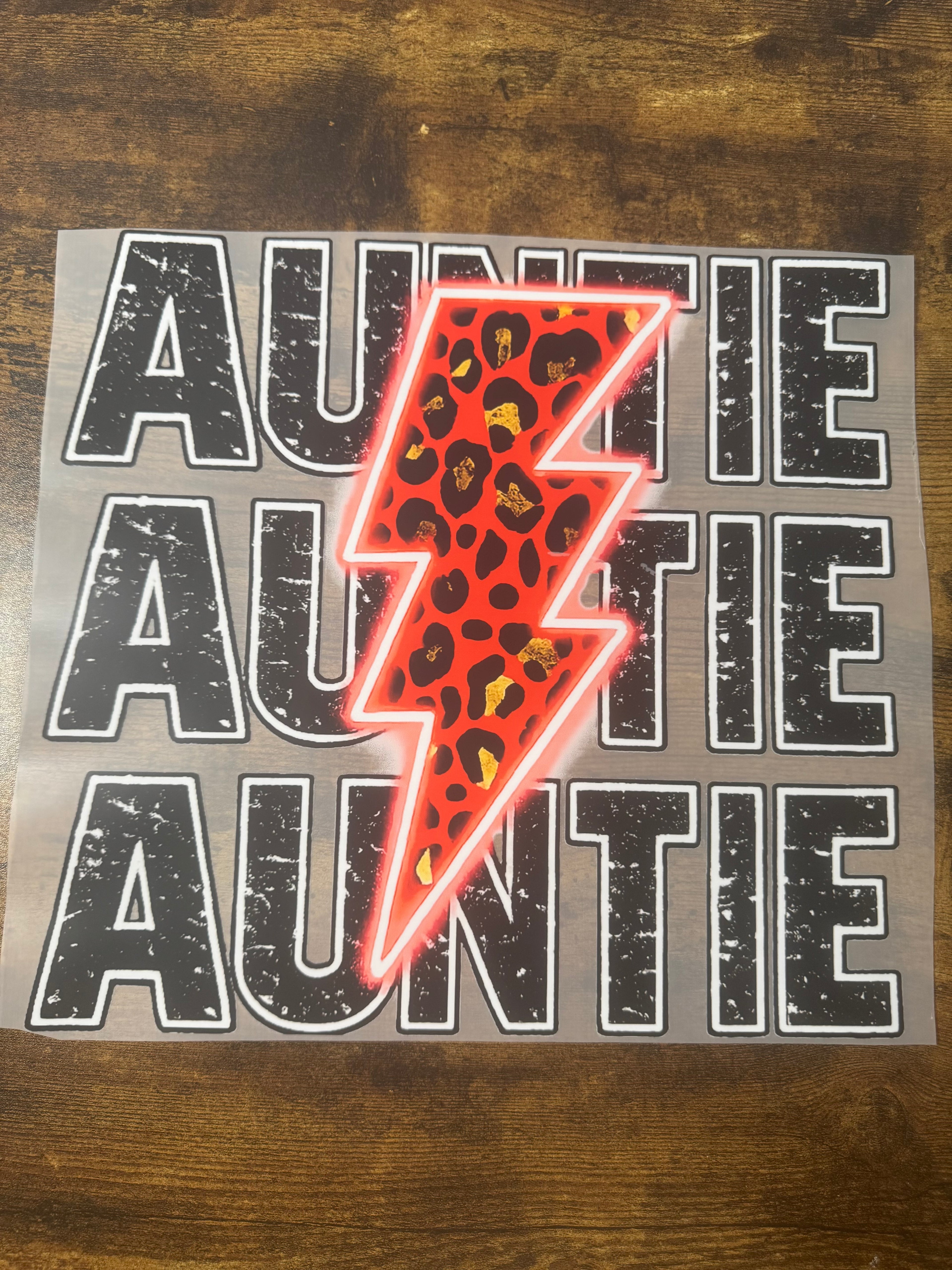 Retro AUNTIE Transfer