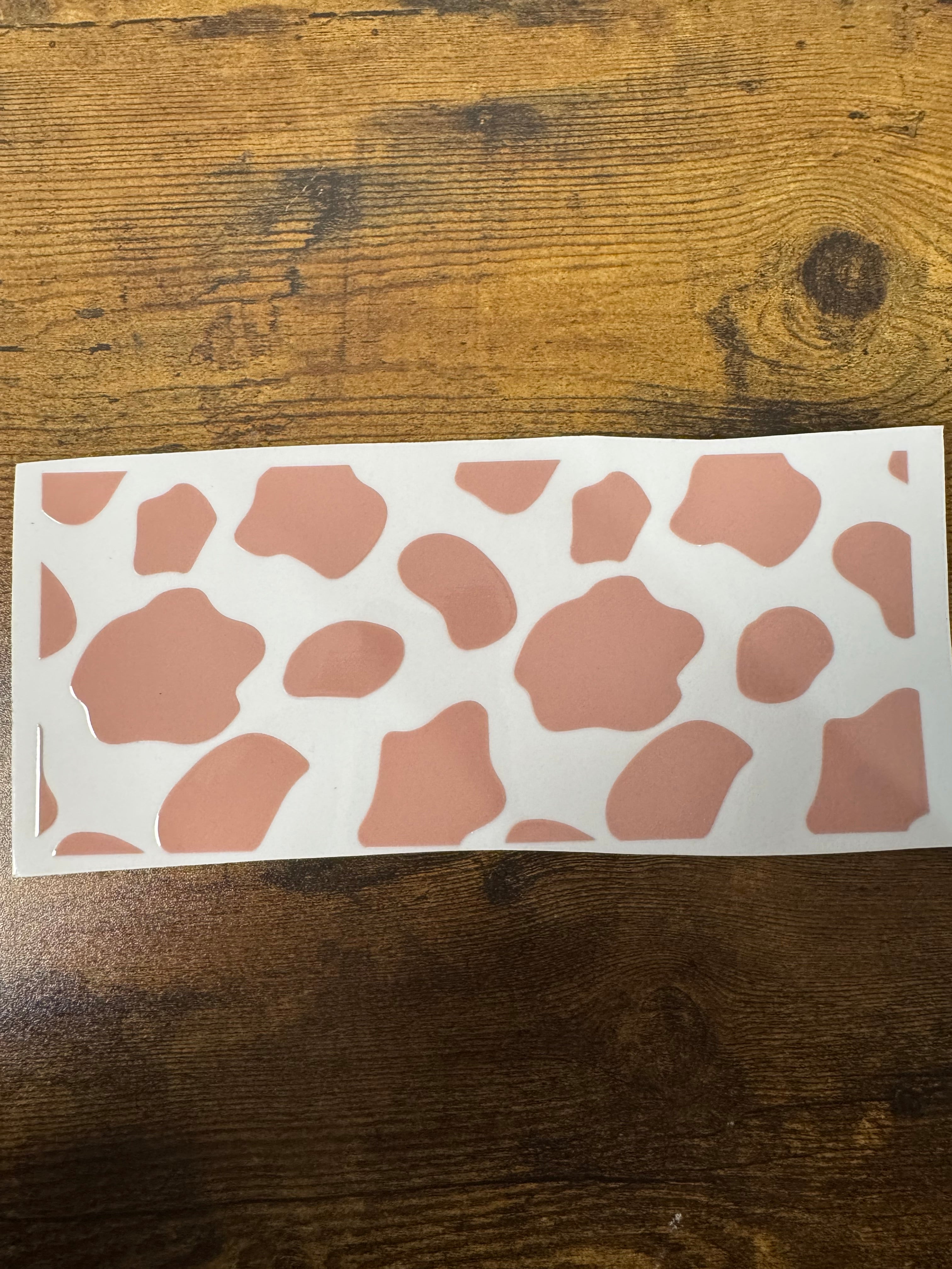 Mauve Cow Print Wrap