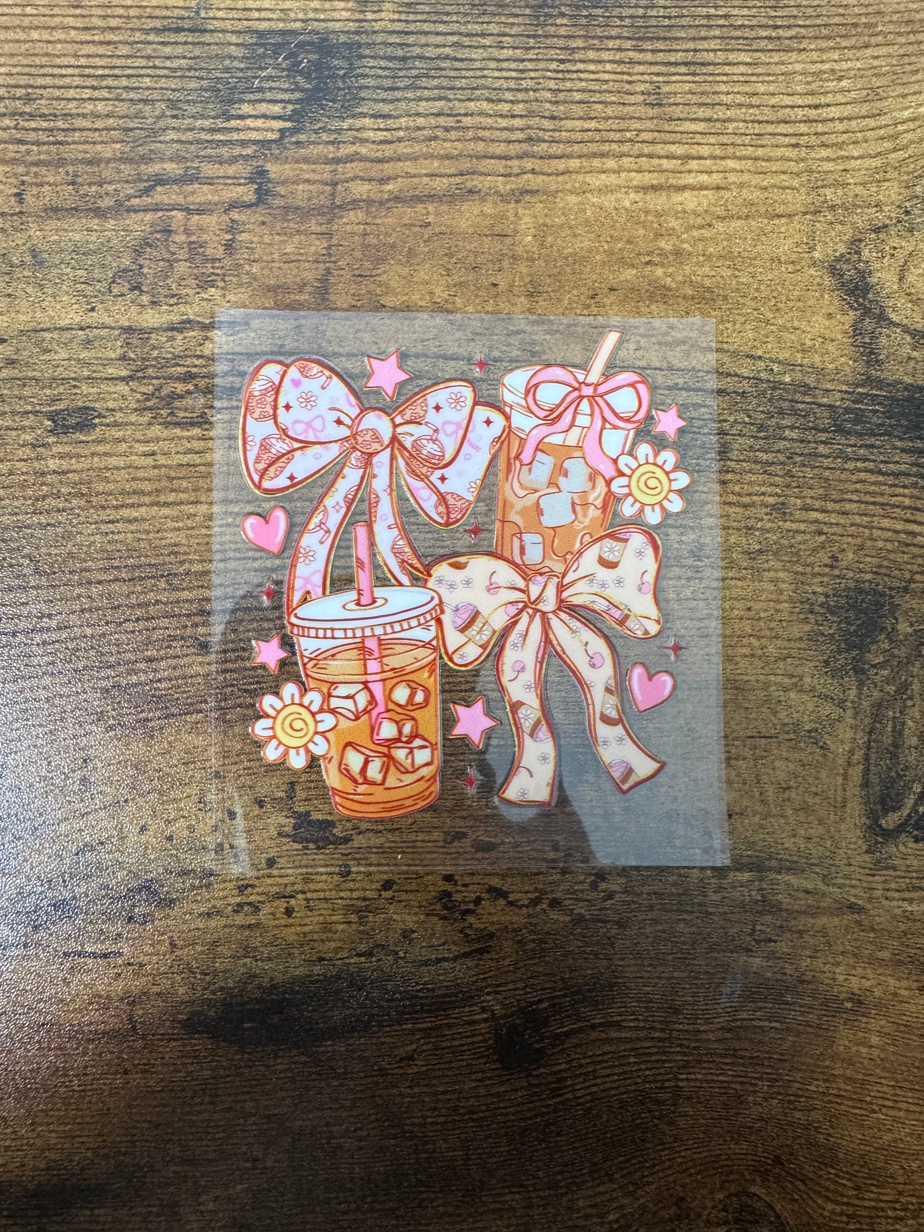 Coffee & Bows Decal