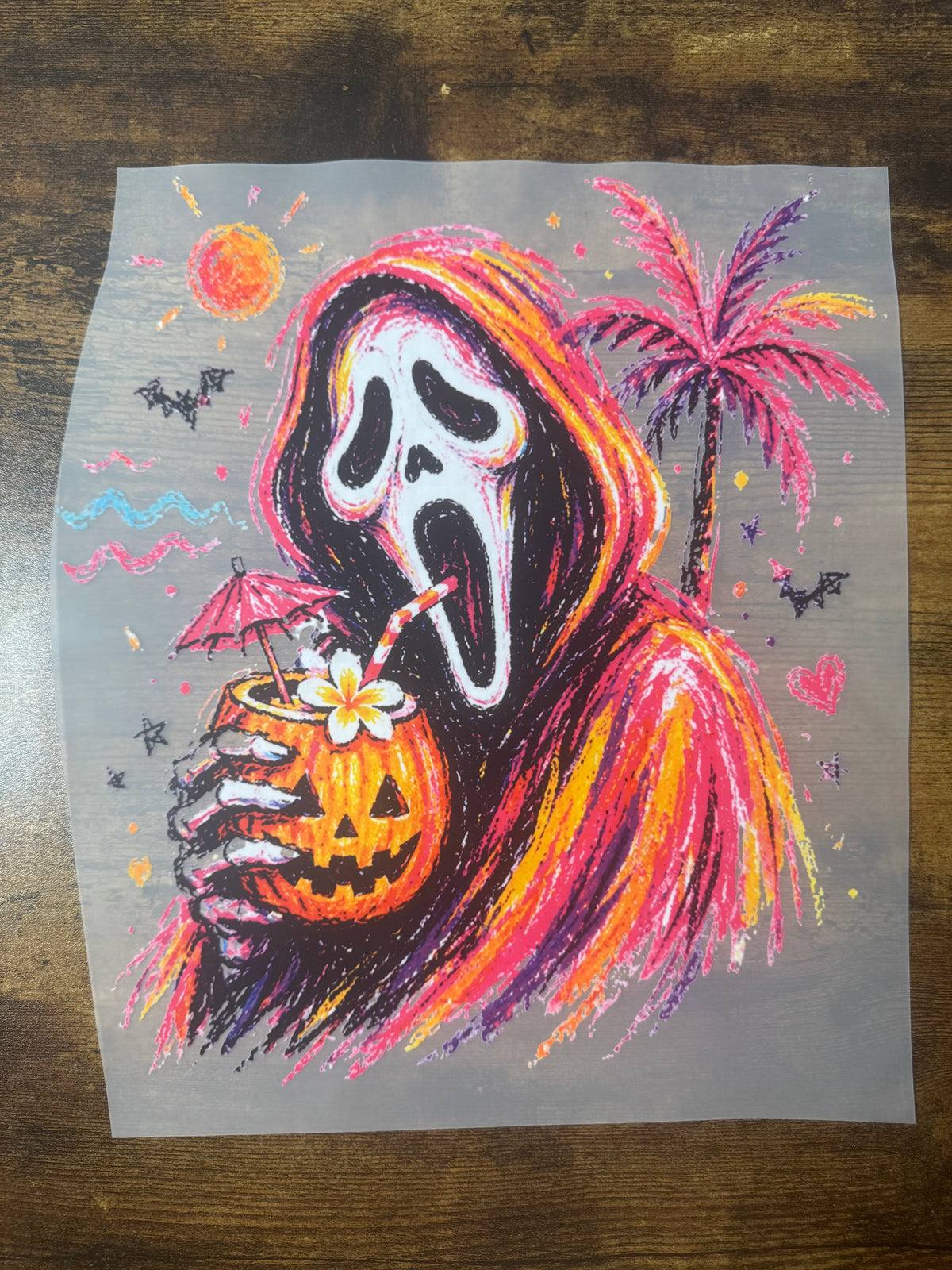G Face Halloween Transfer