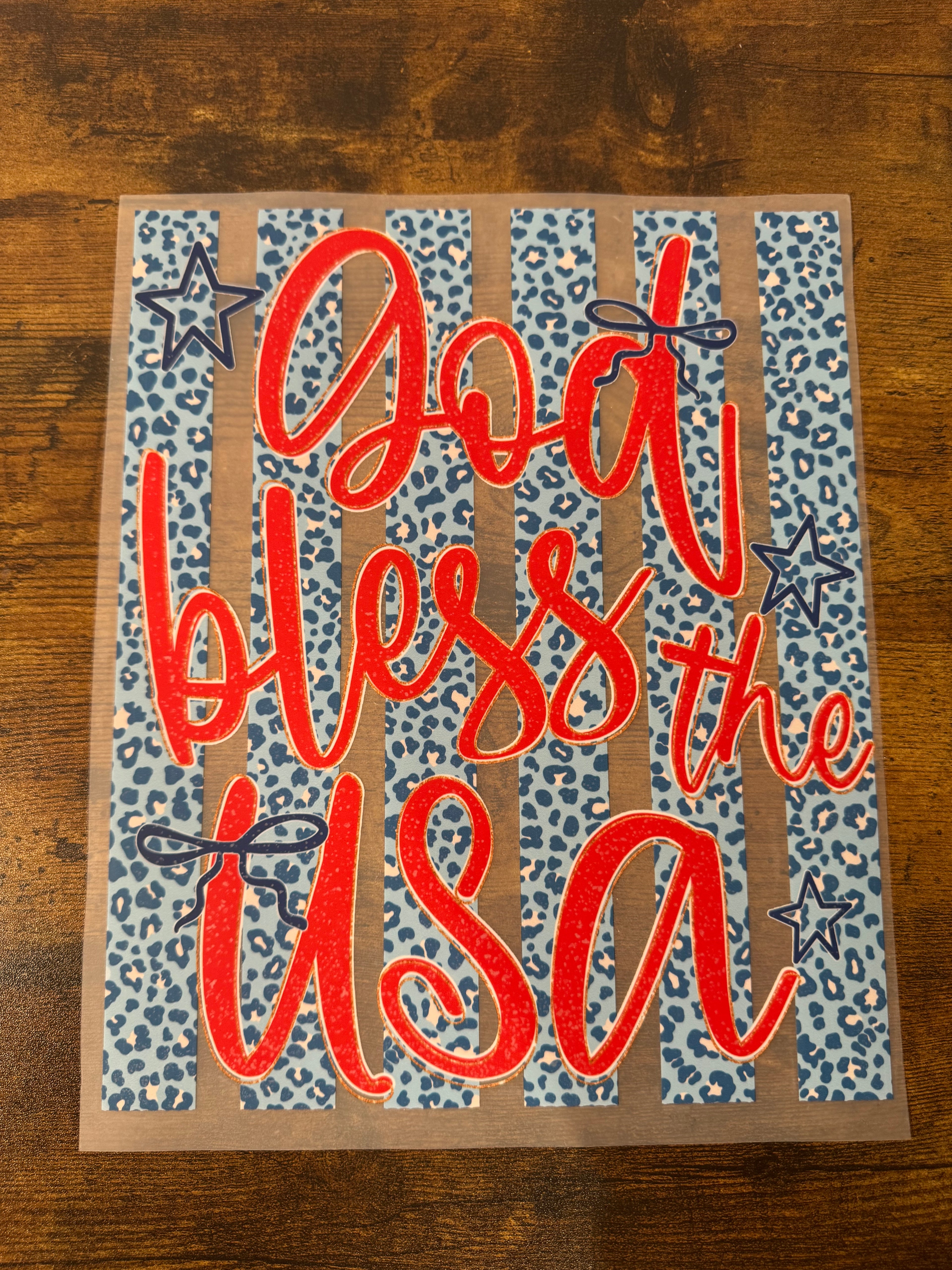 God Bless The USA Transfer