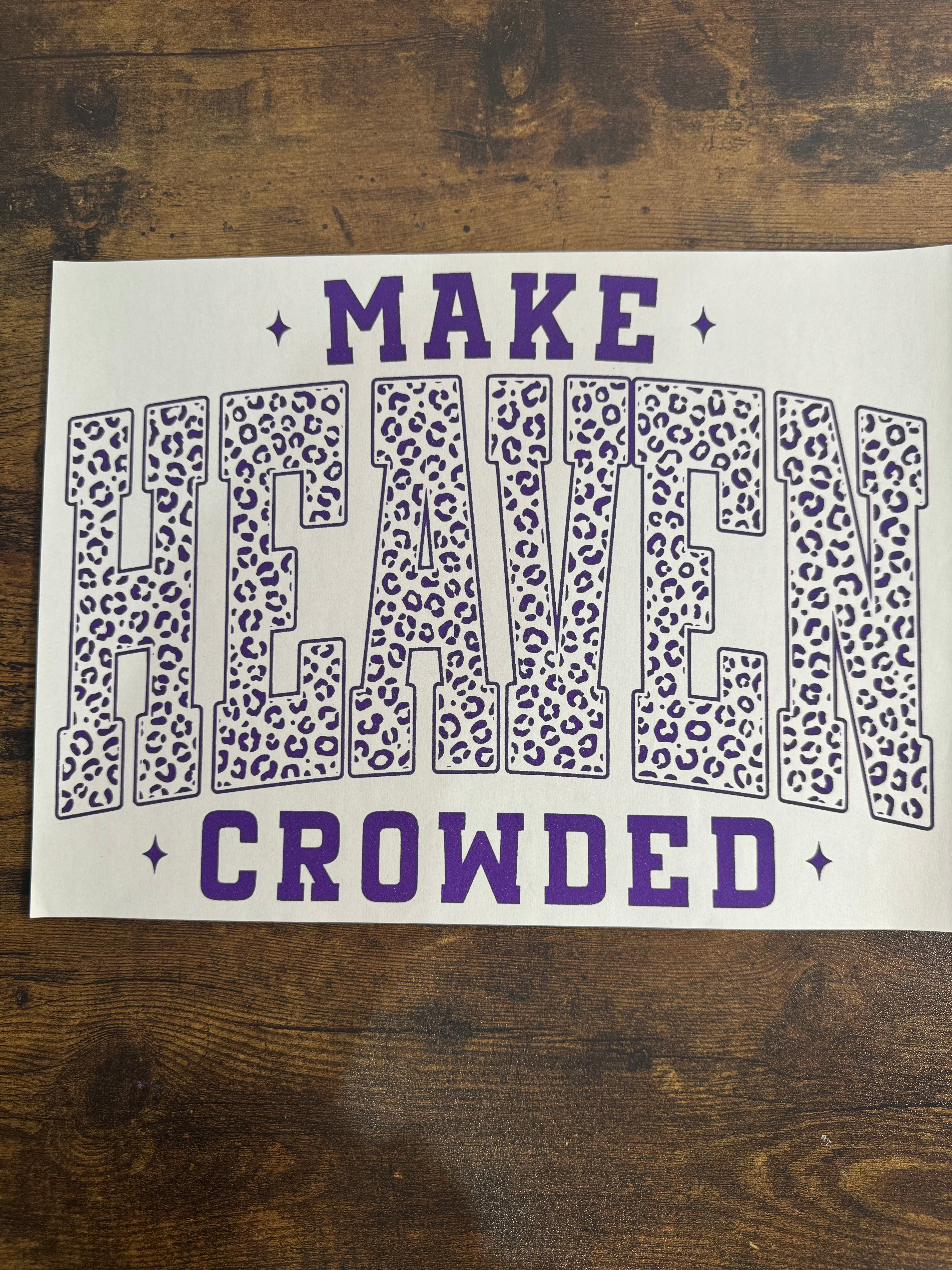 Make Heaven Crowded Transfer