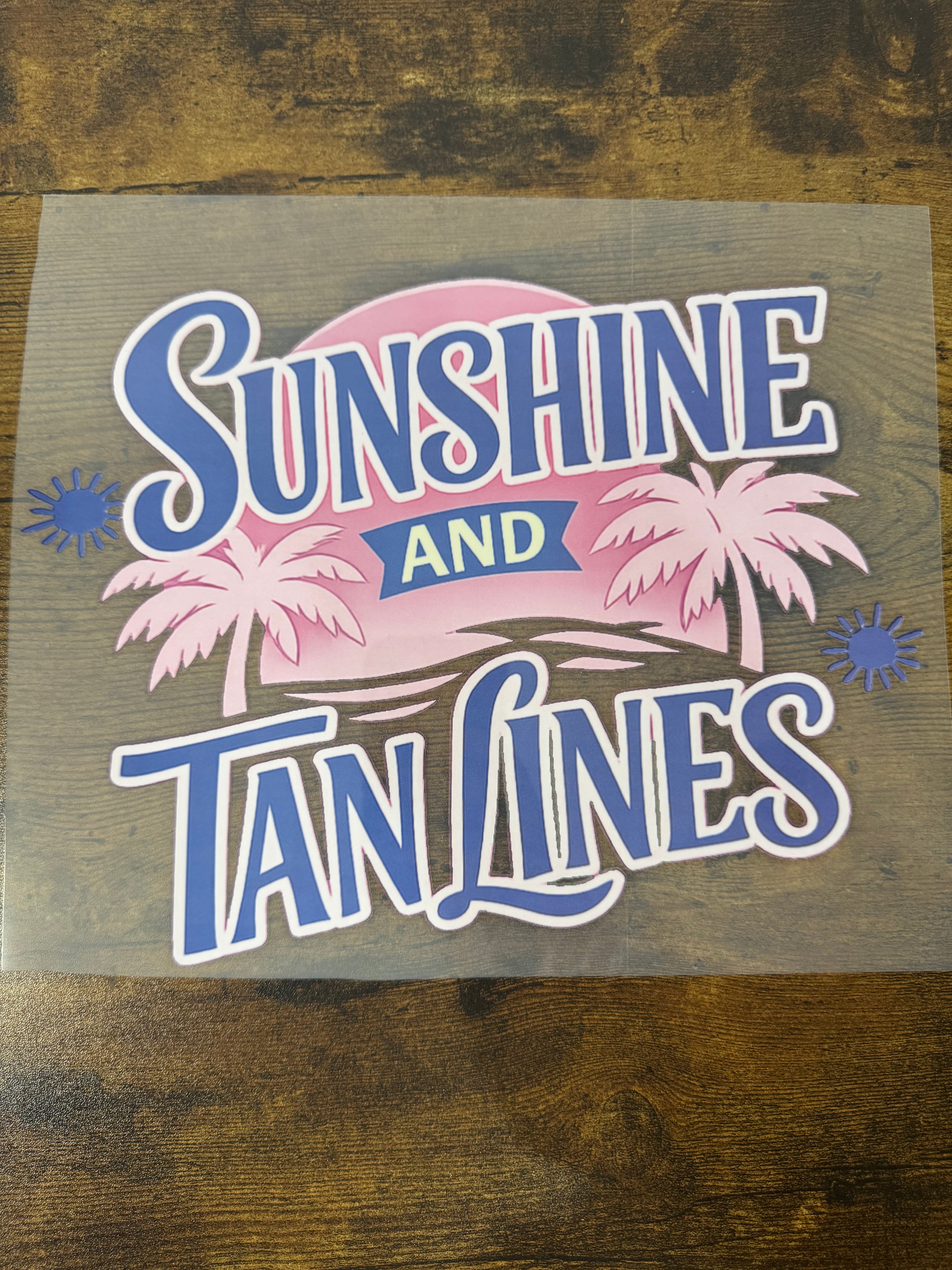 Sunshine & Tanlines Transfer