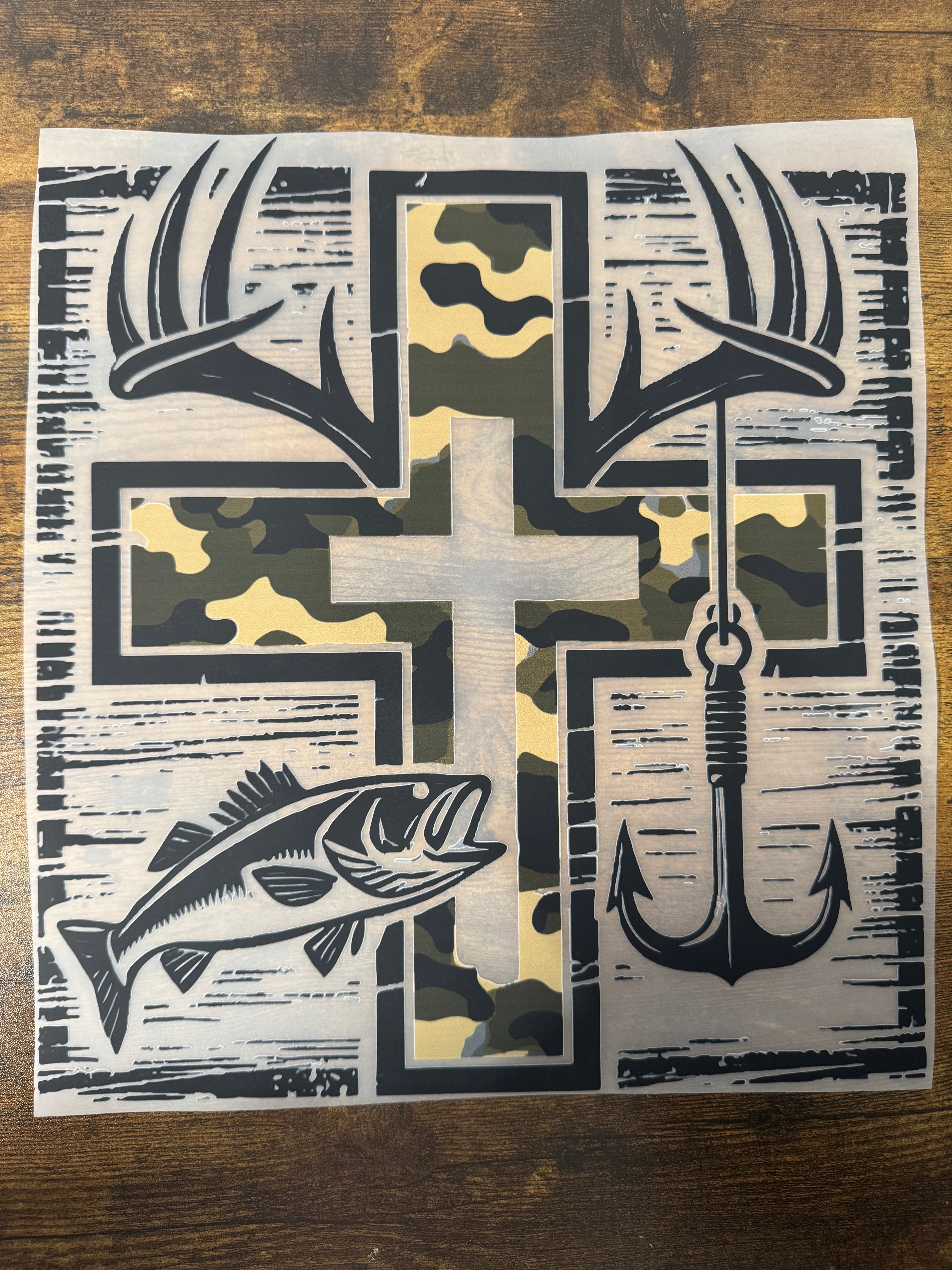 Hunting & Fishing Cross Transfer