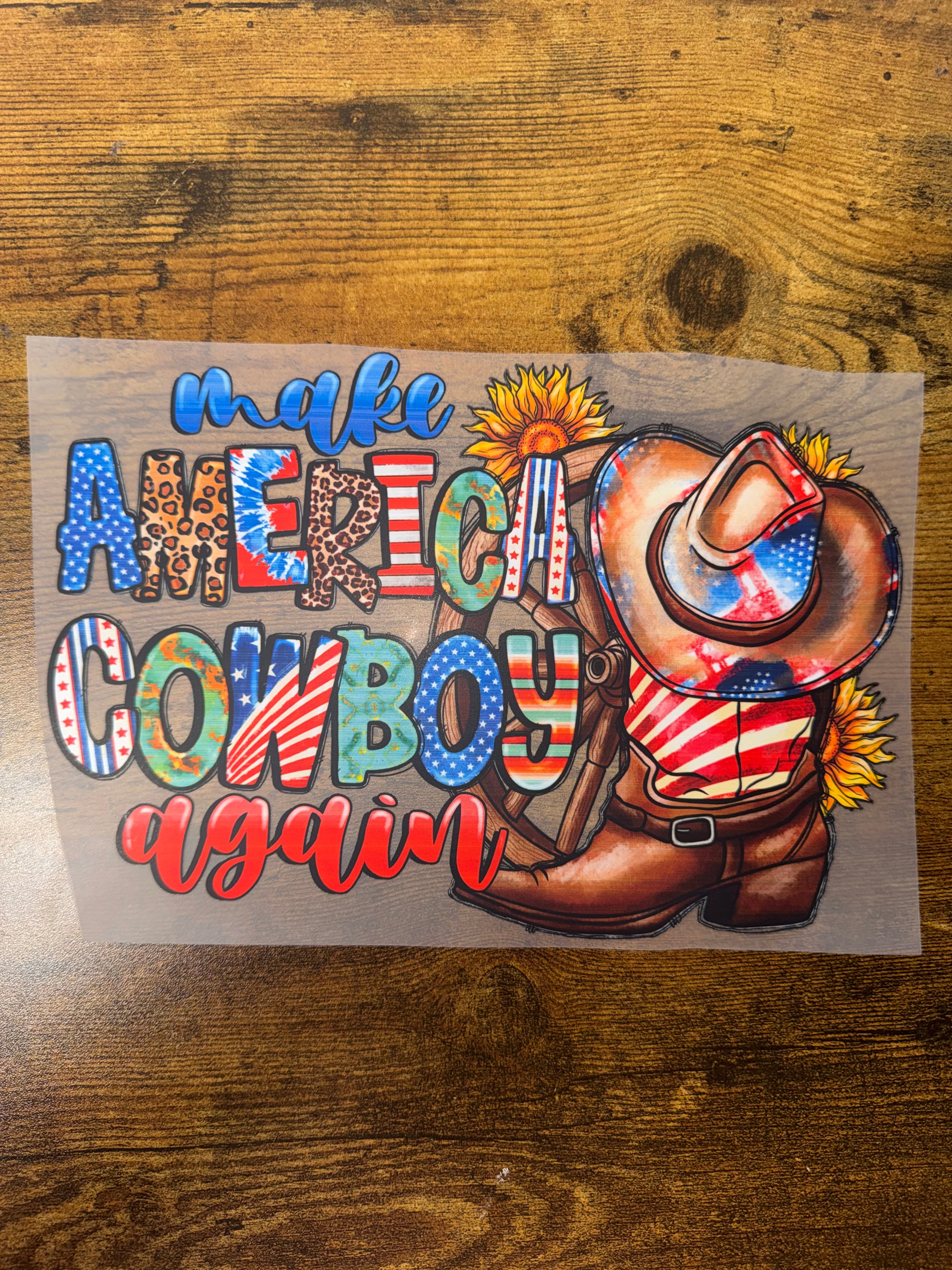 Make America Cowboy Again Transfer