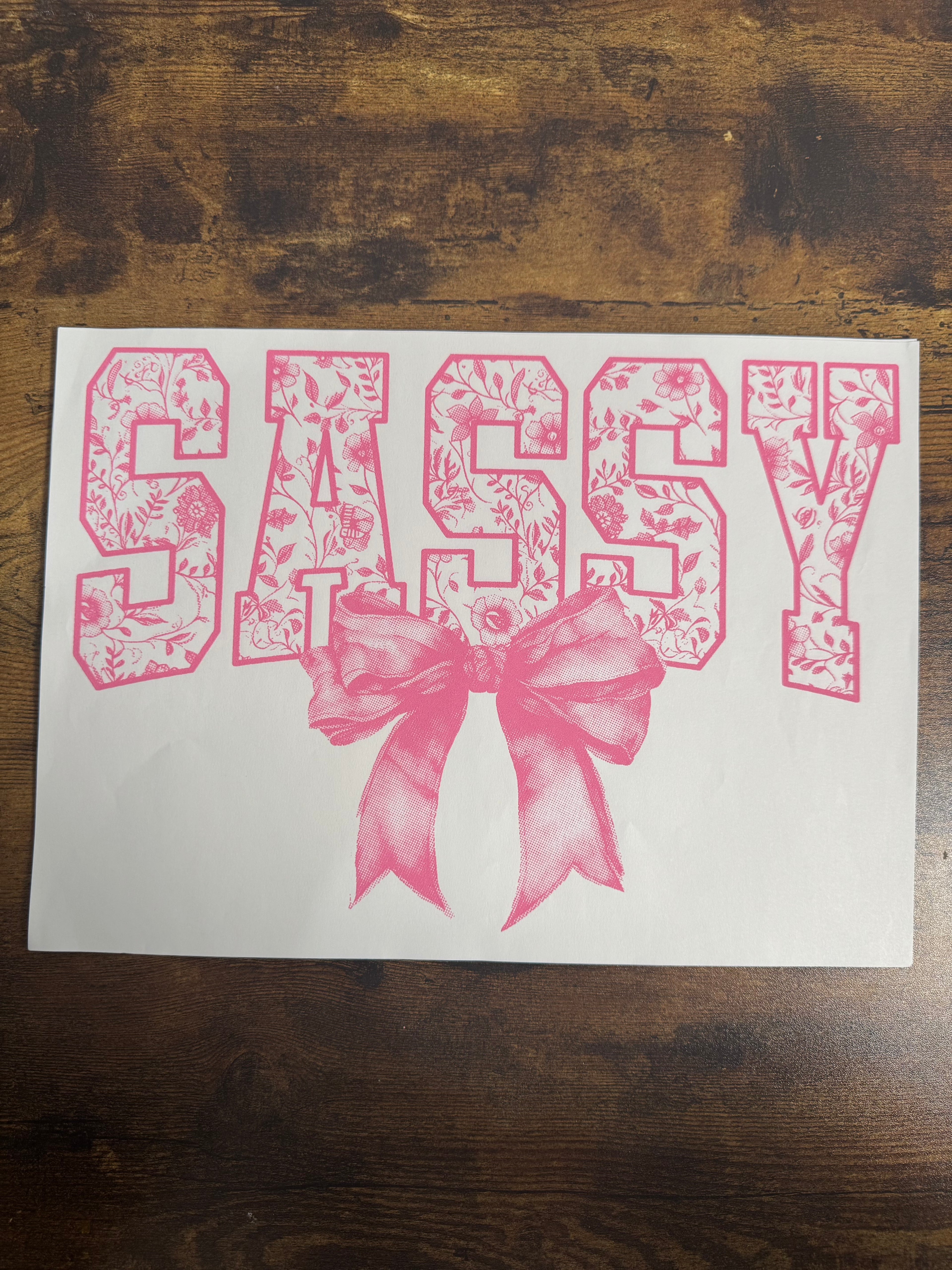 Laced SASSY Transfer