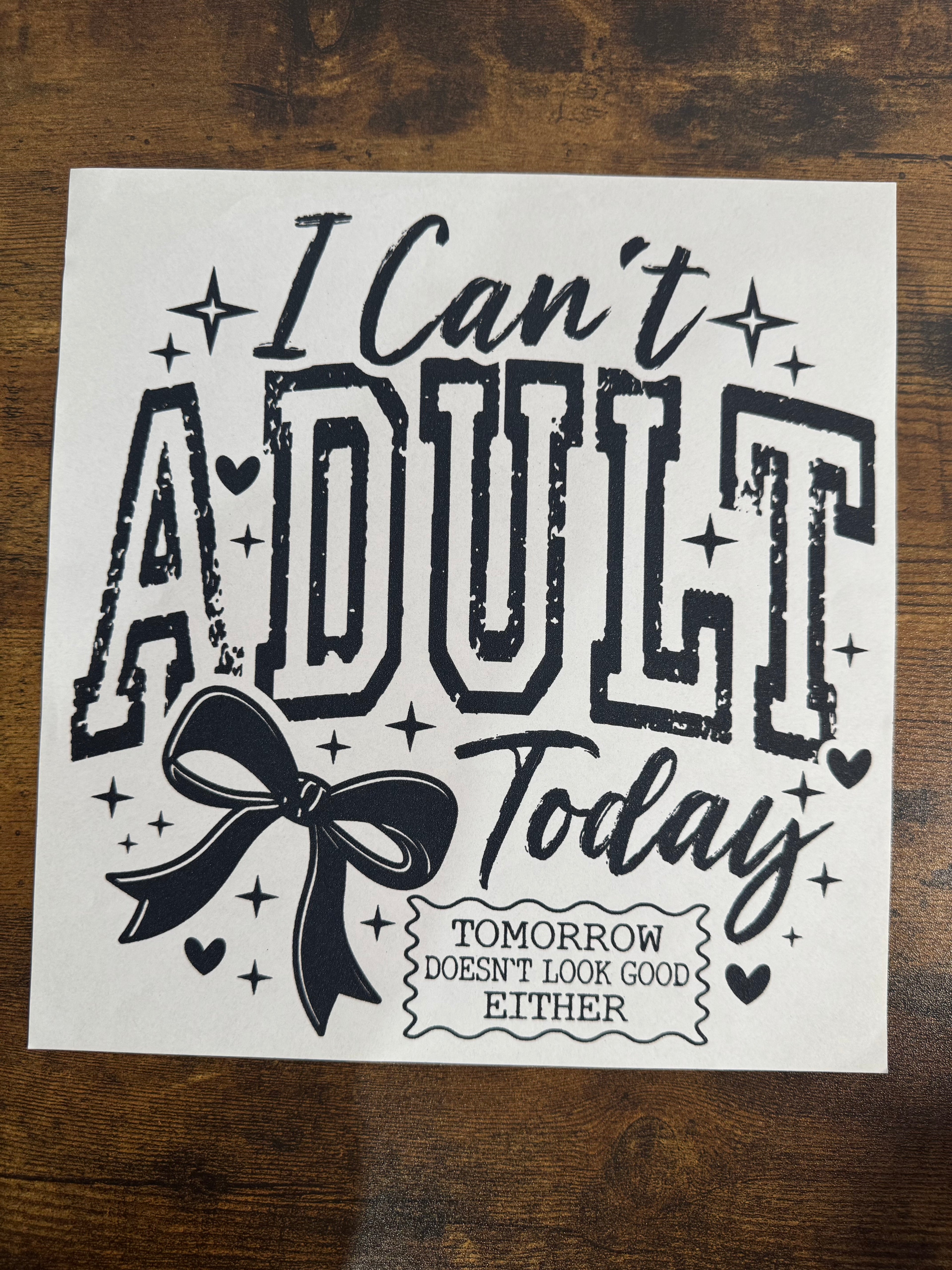 Can't Adult Today Transfer