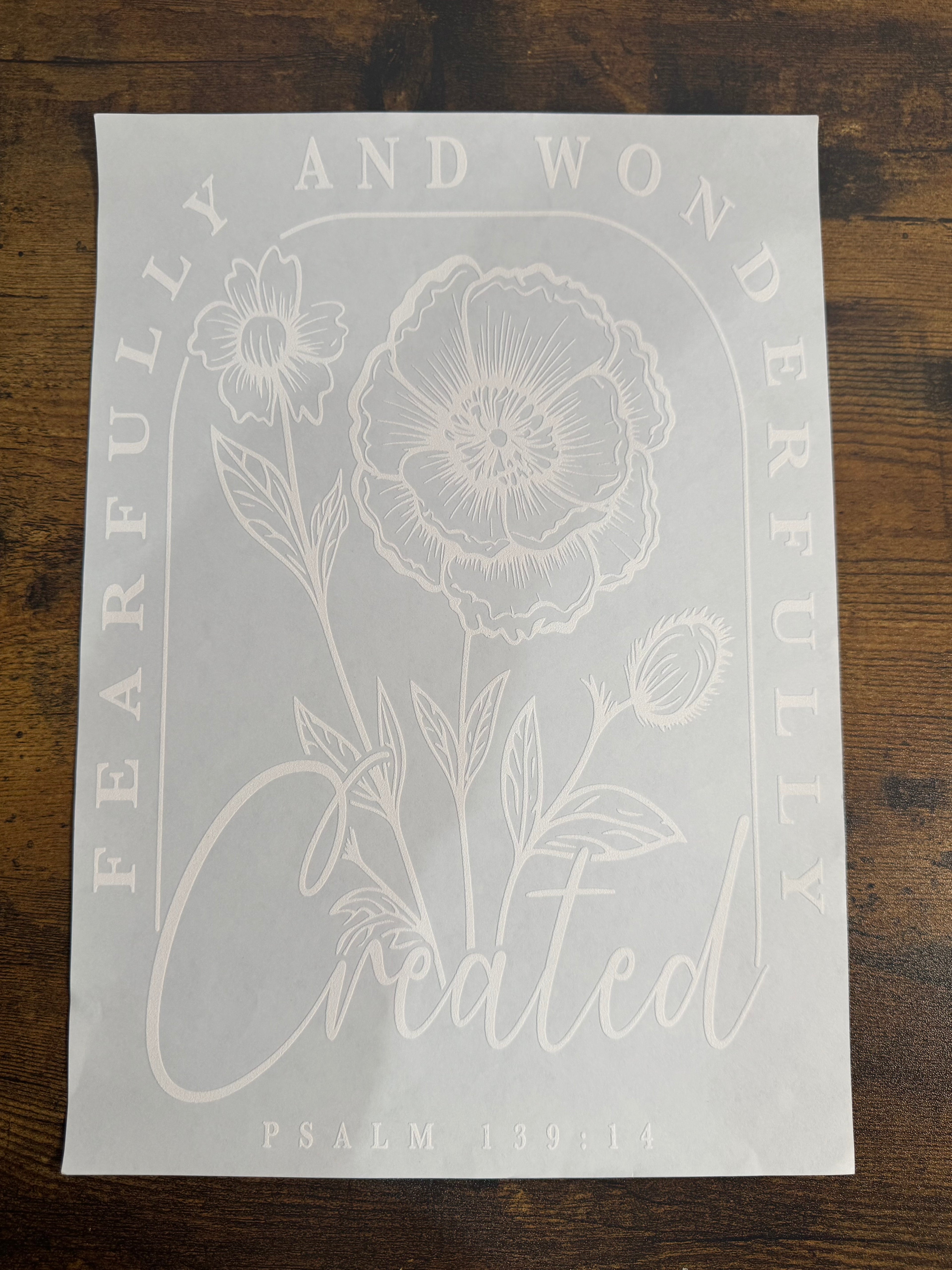 Fearfully & Wonderfully Created Transfers