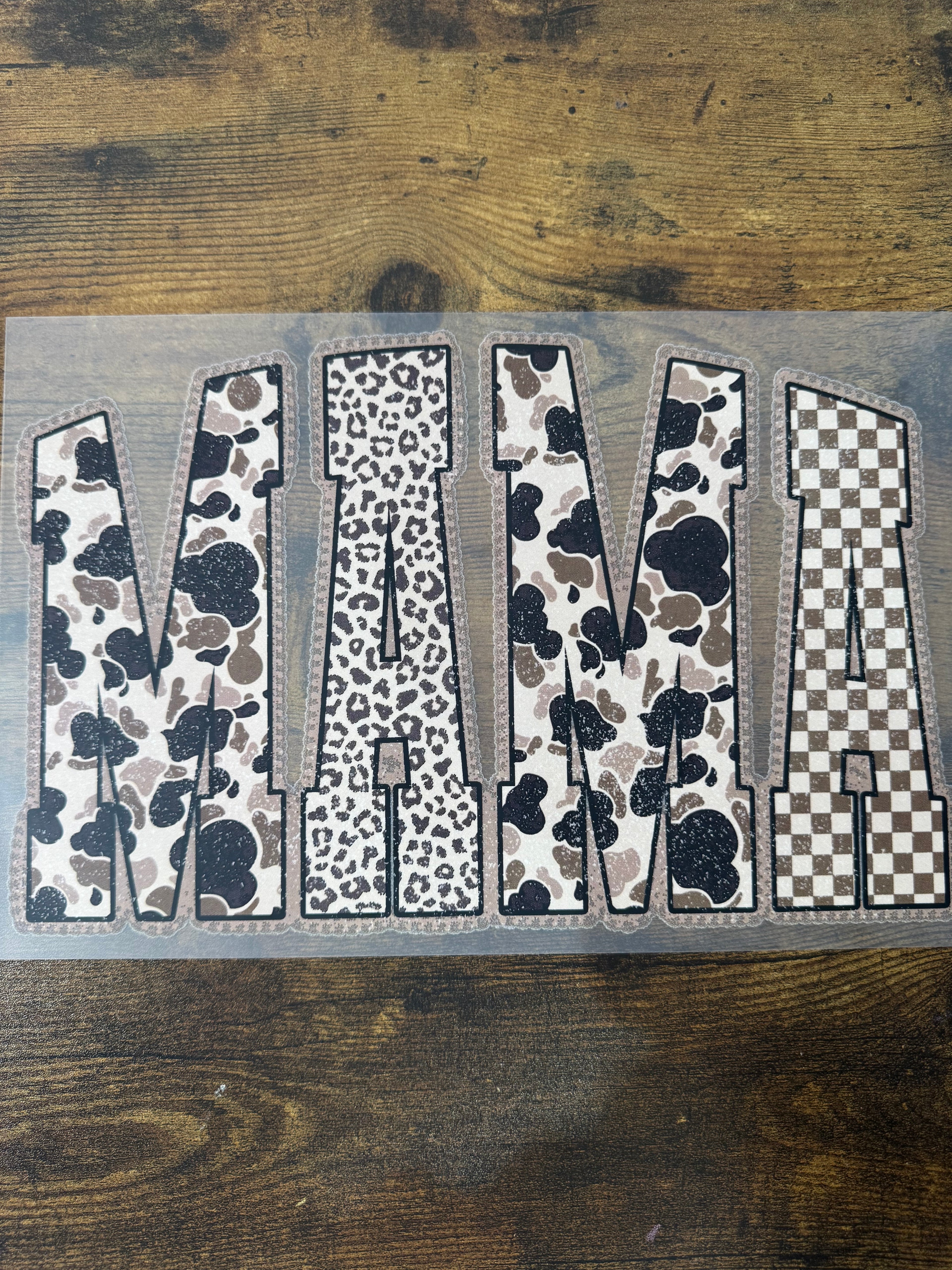 Camo/Leopard MAMA Transfer