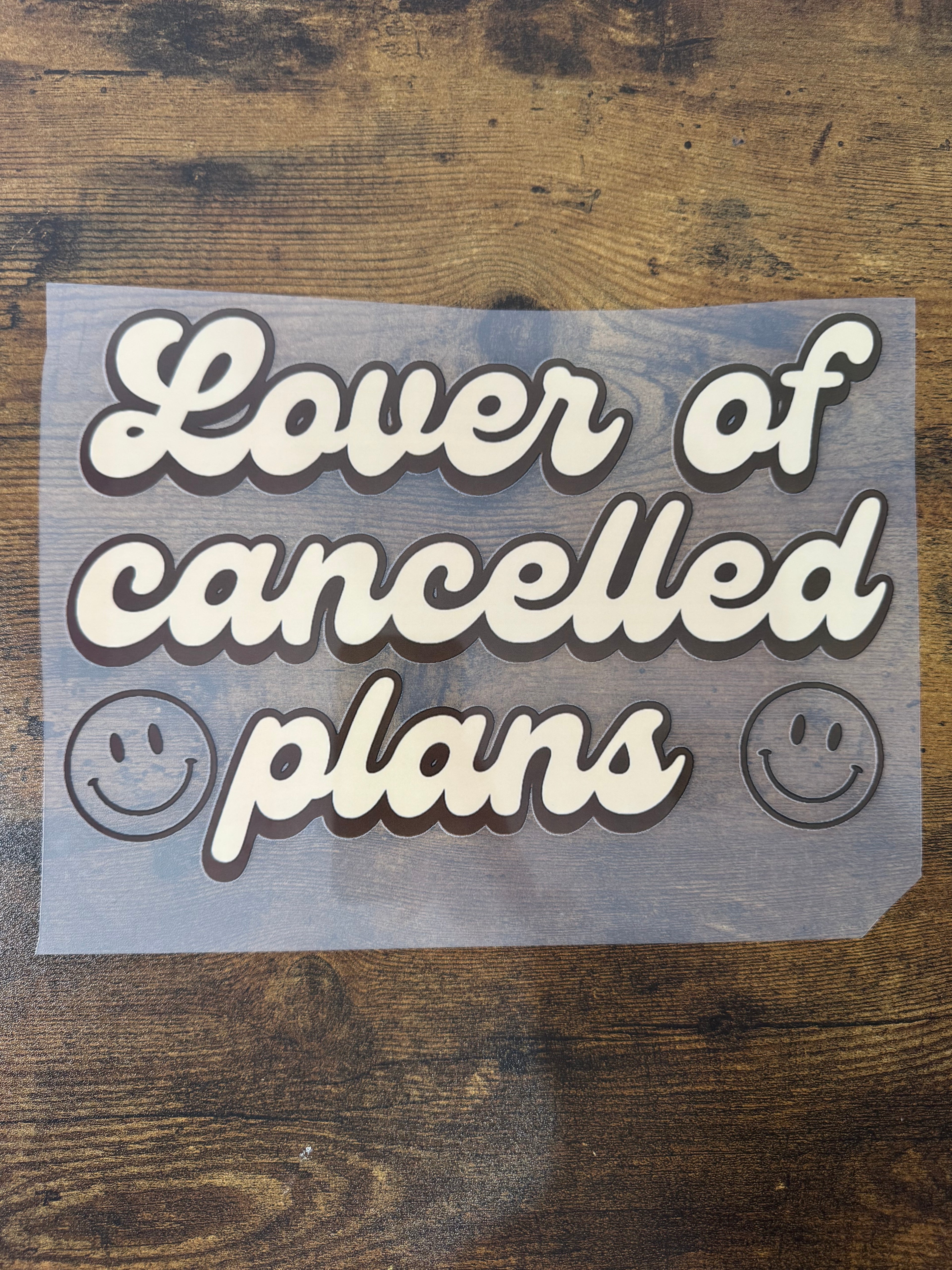 Lover Of Cancelled Plans Transfer