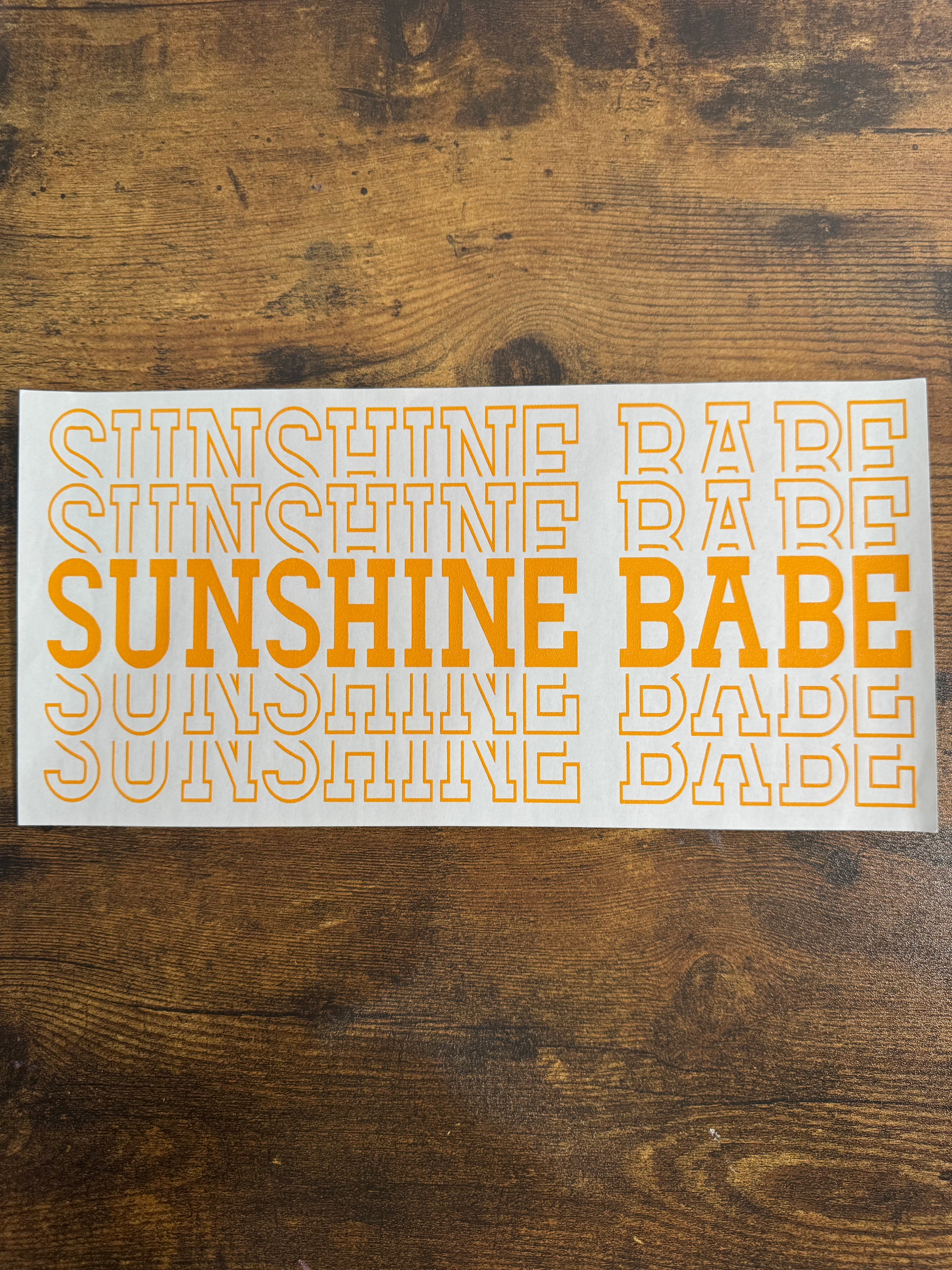 SUNSHINE BABE Transfer