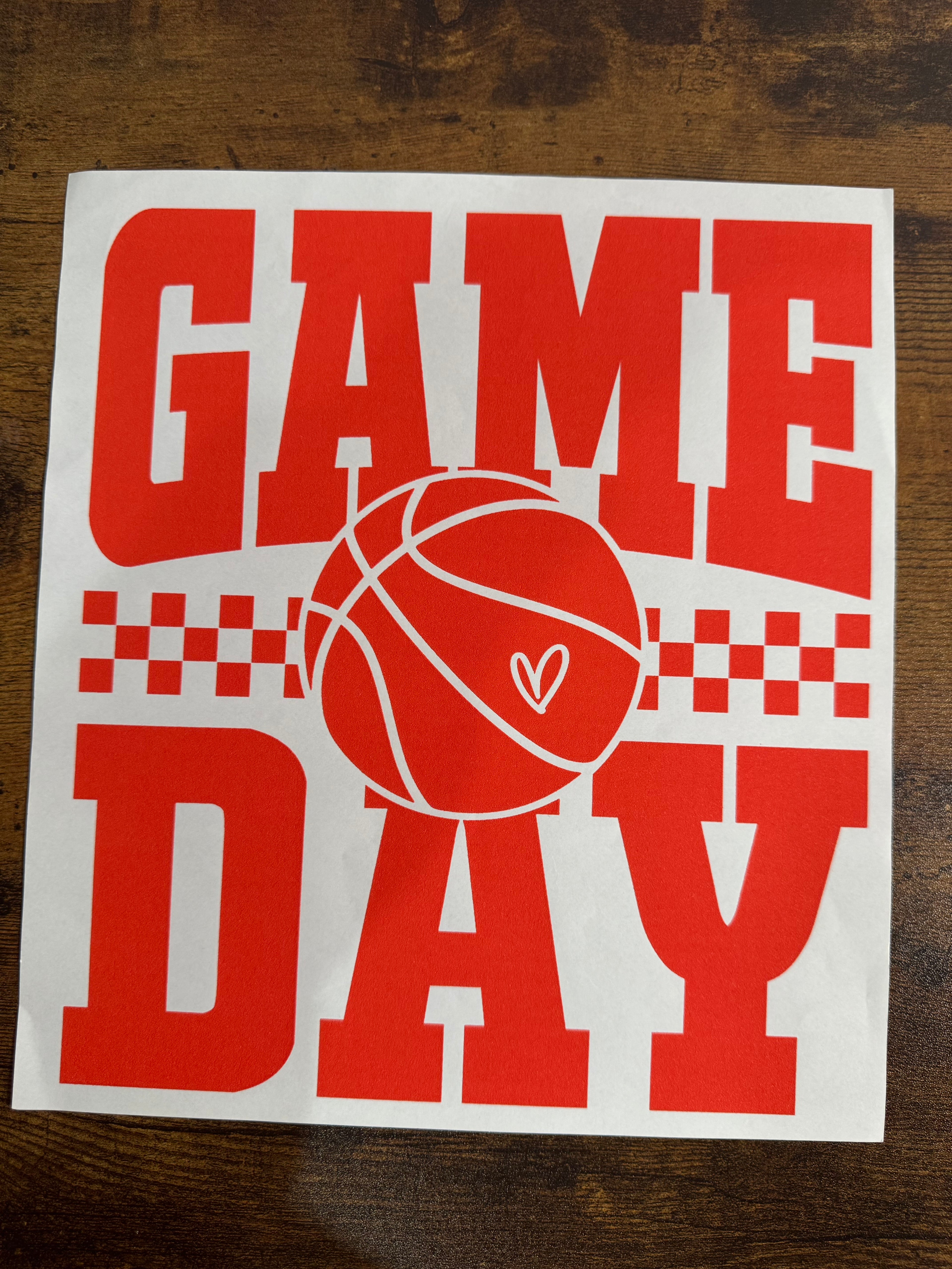 Basketball GAME DAY Transfer