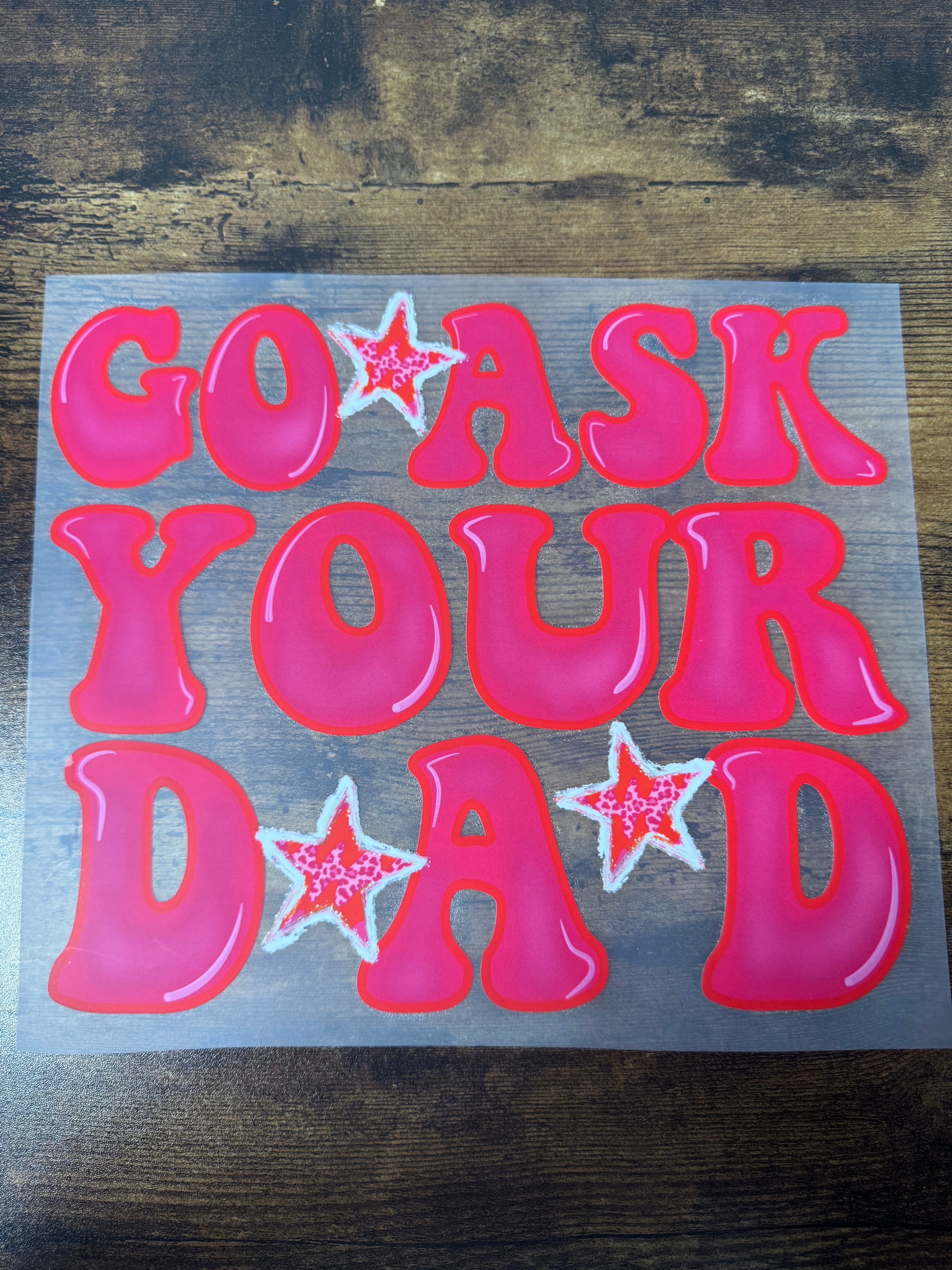 Go Ask Your Dad Transfer