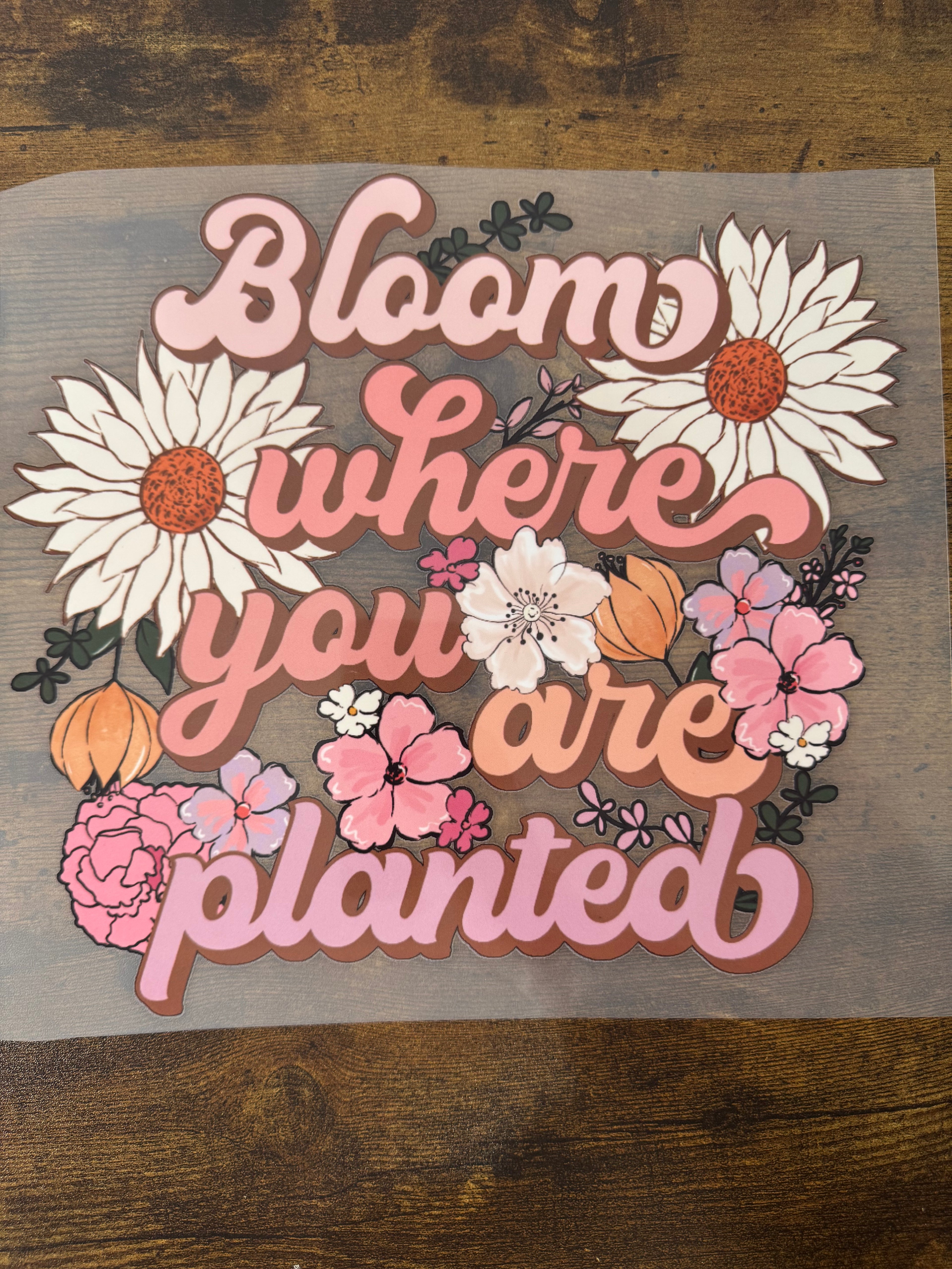 Bloom Where You Are Planted Transfer