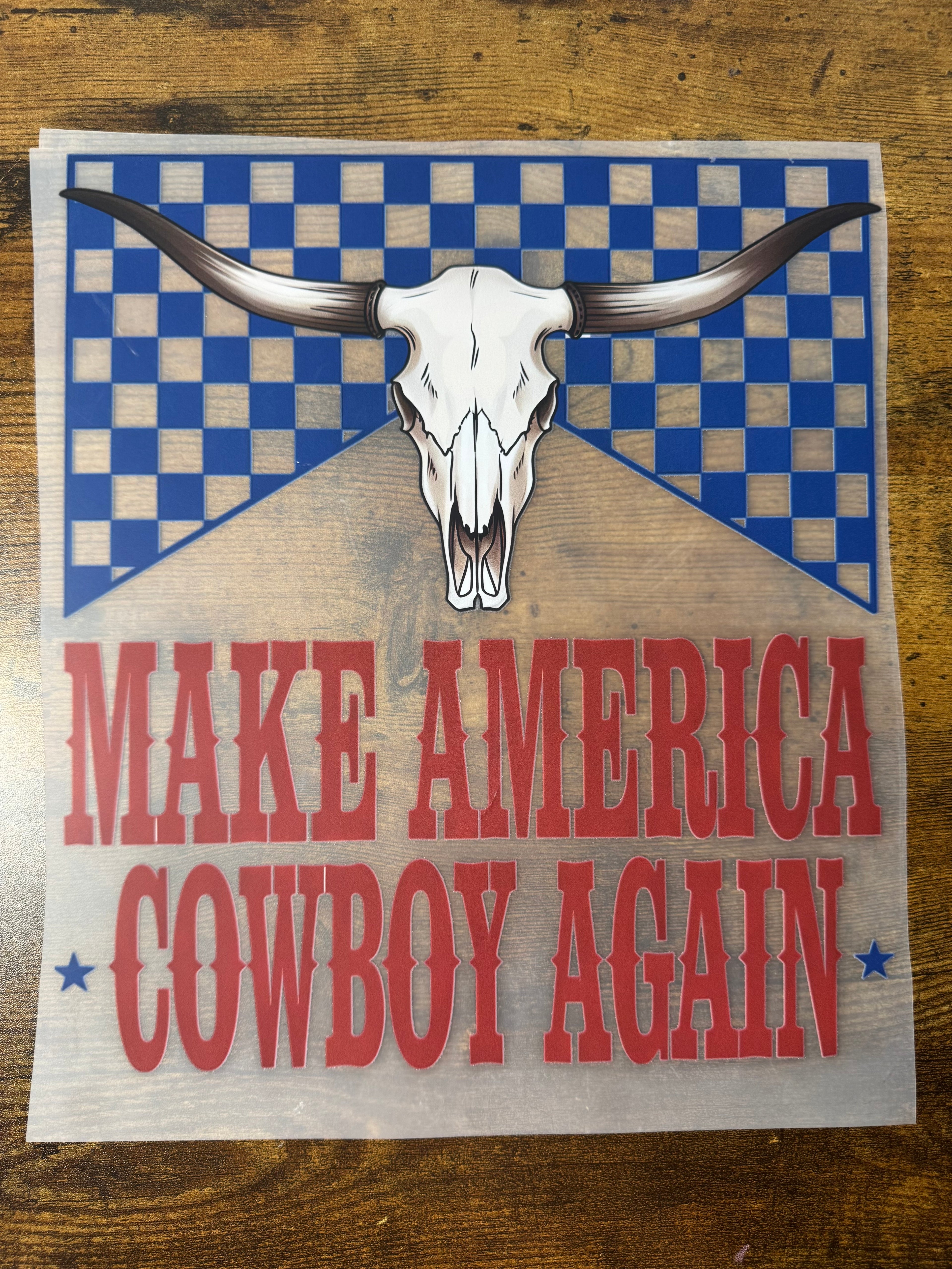Make America Cowboy Again Transfer