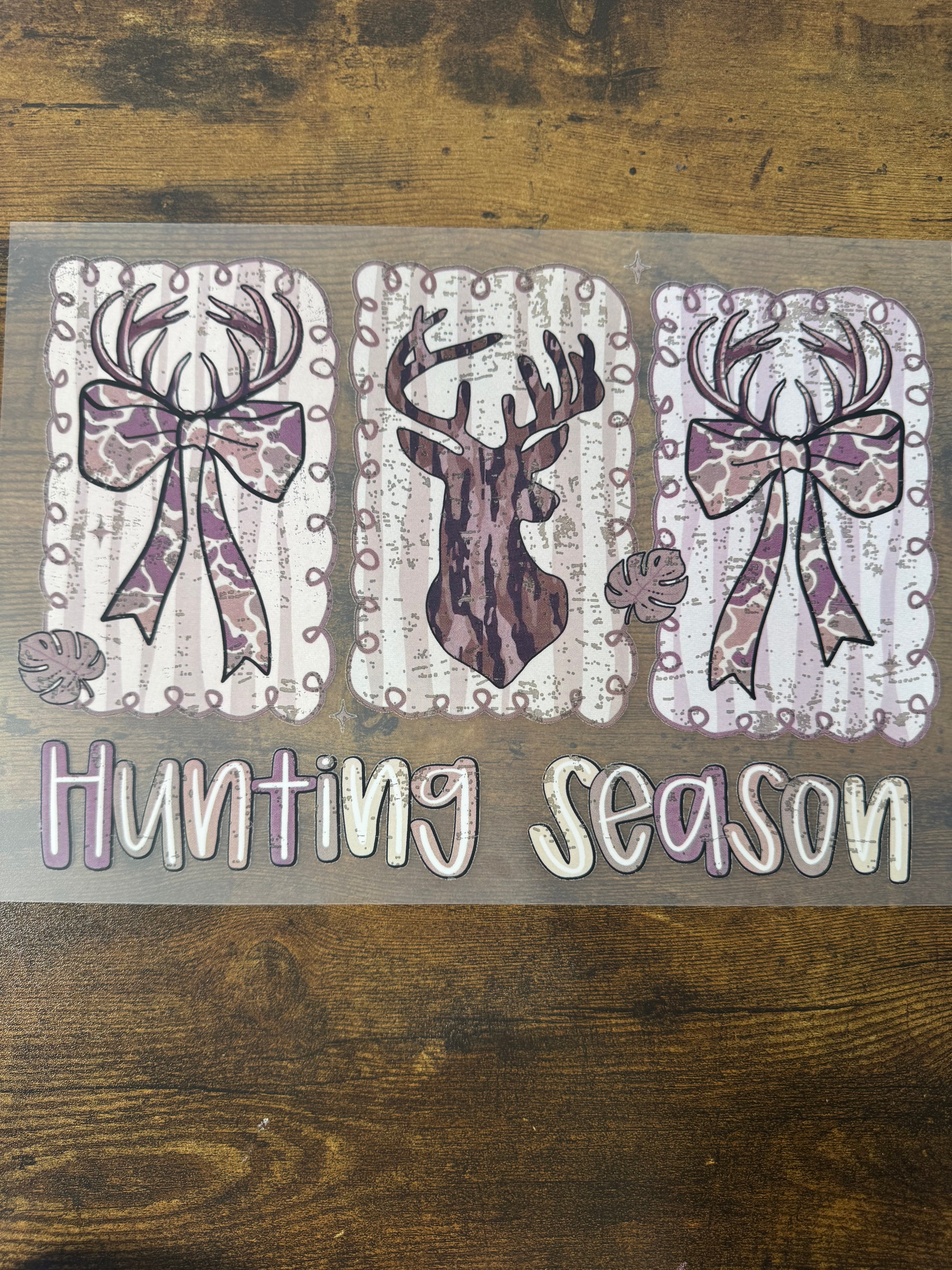 Hunting Season Stamps Transfer
