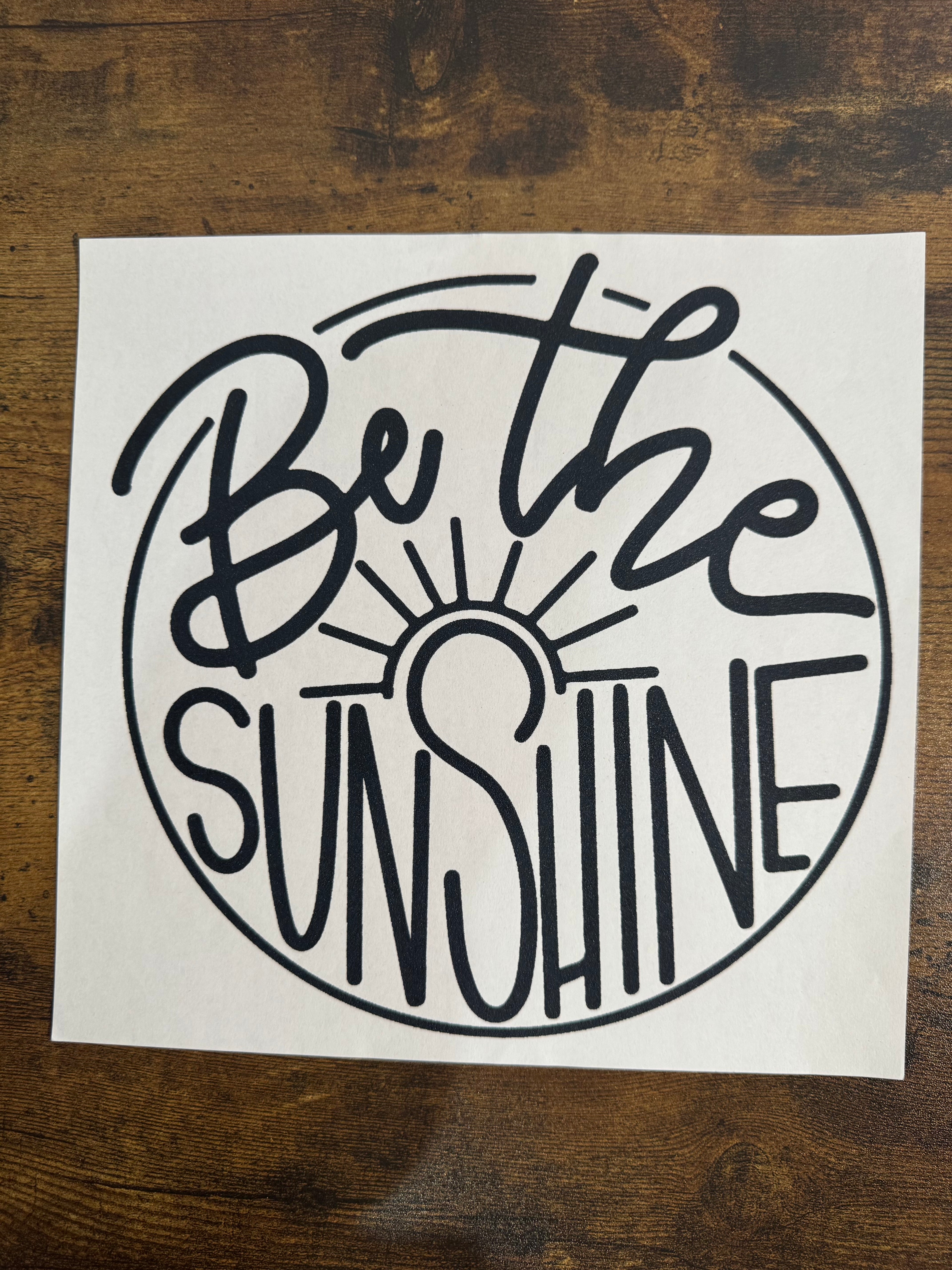 Be The Sunshine Transfer