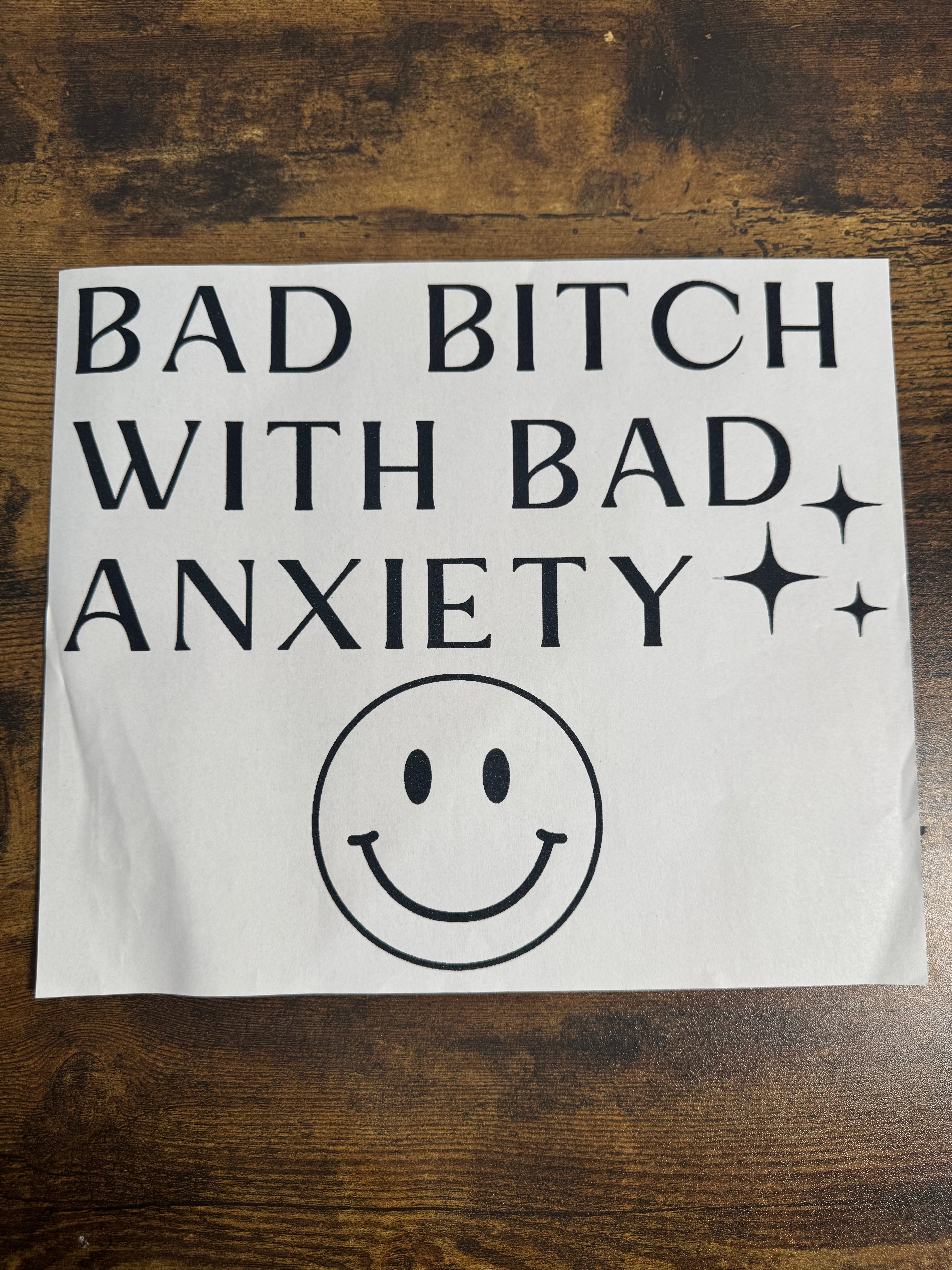 Bad B With Bad Anxiety Transfer