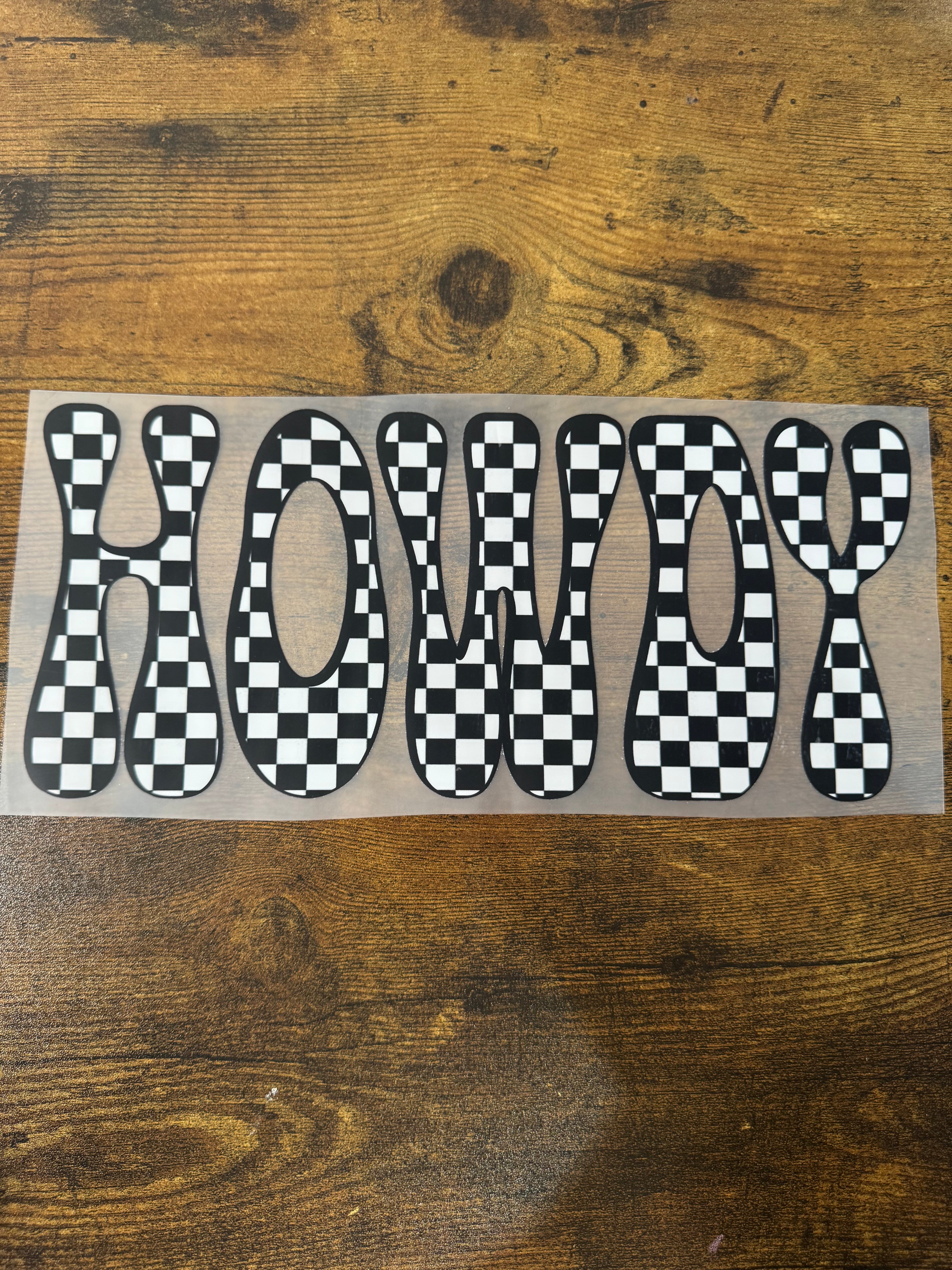 Checkered HOWDY Transfer