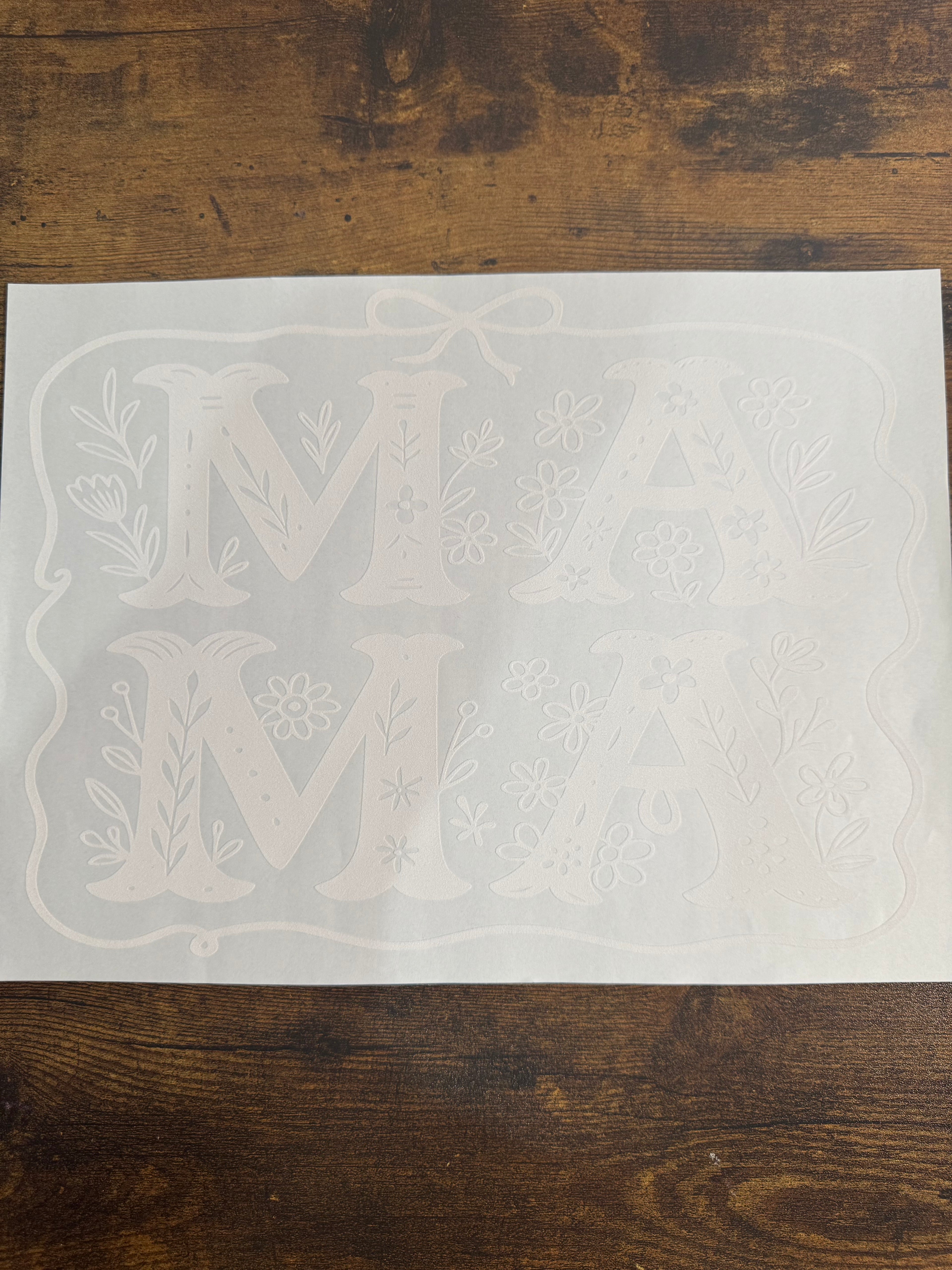 Floral MAMA Transfer