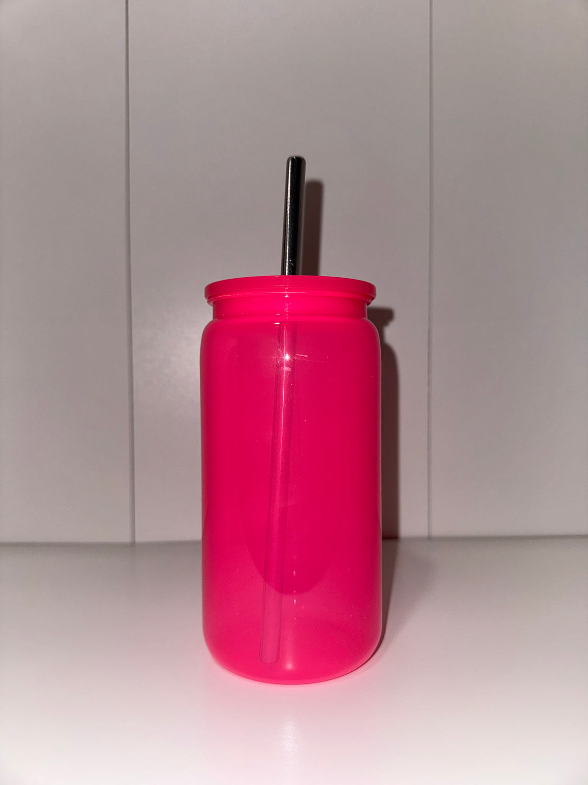 Colorful Plastic Tumbler With Plastic Or Metal Straw