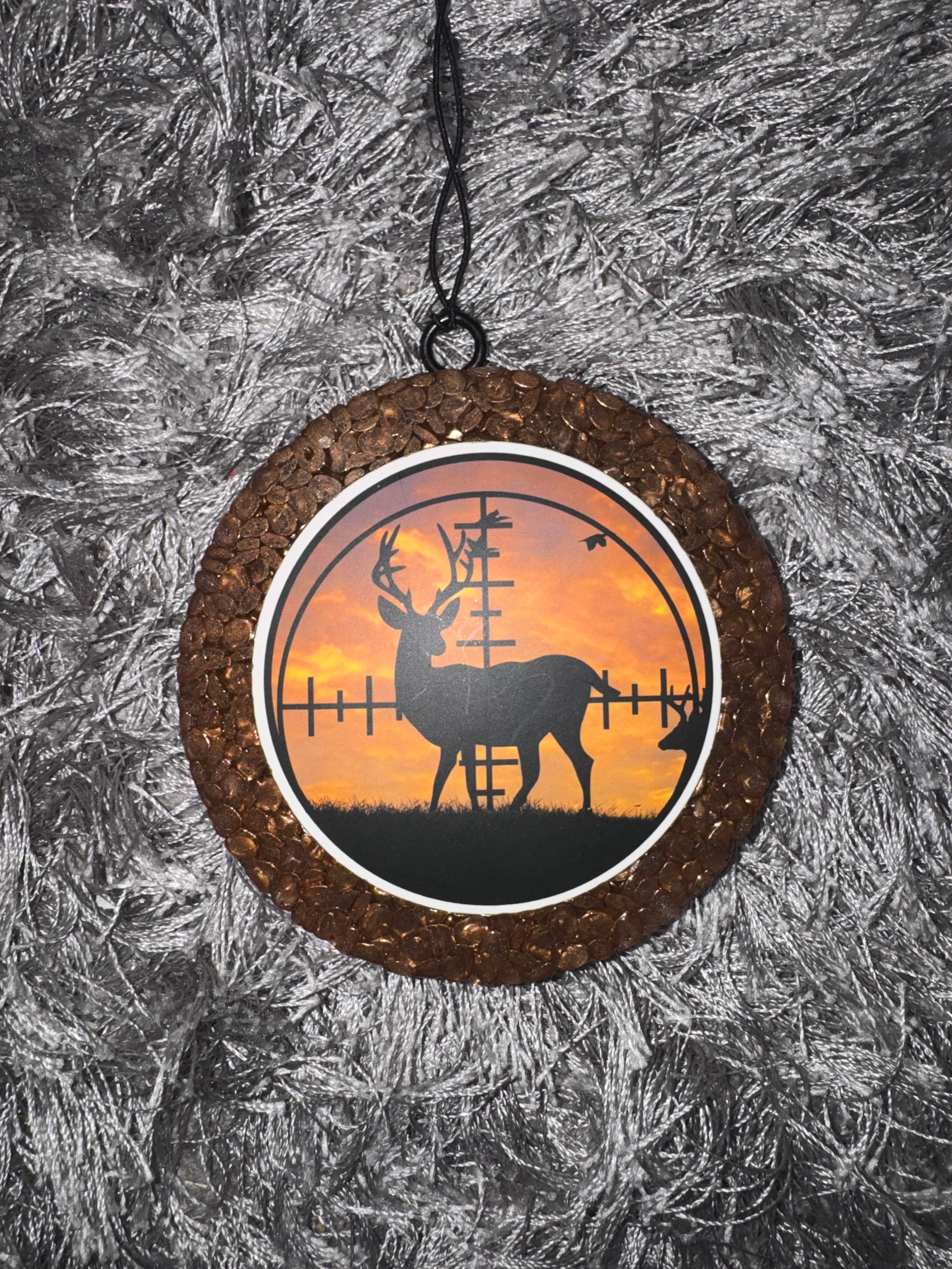 Hunting Cardstock Car Freshie - Leather & Lace Scented