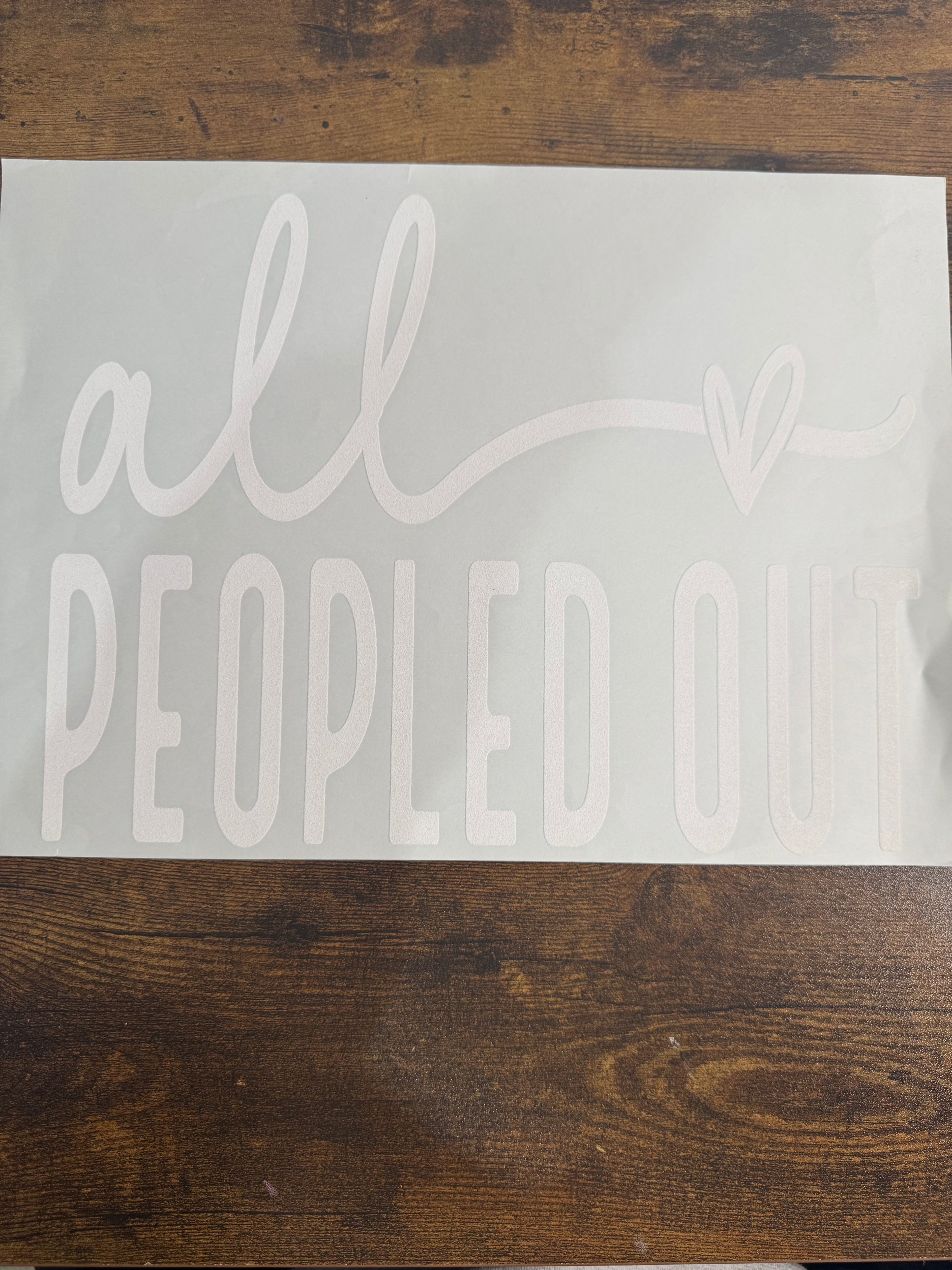 All Peopled Out Transfer