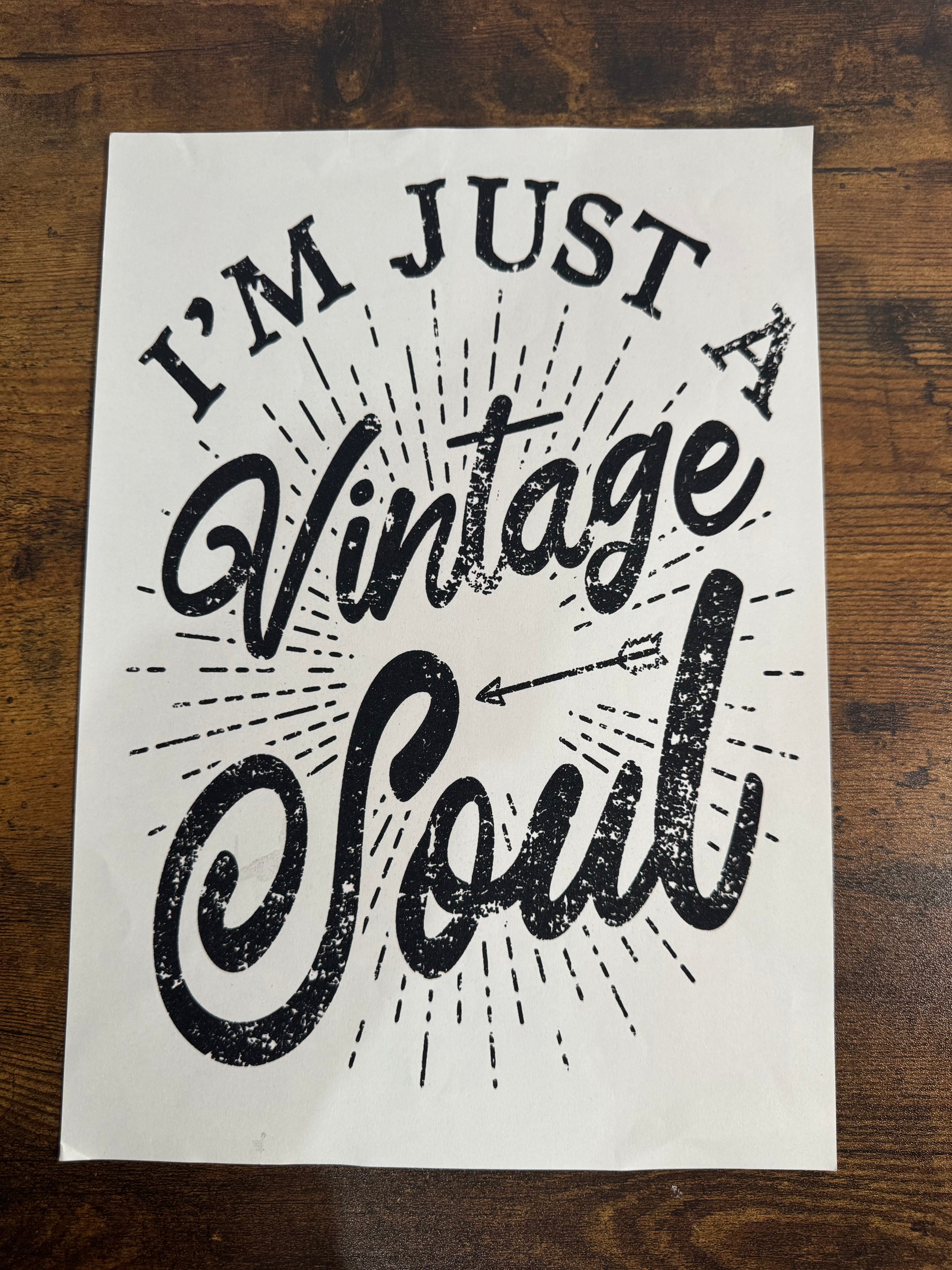 I’m Just A Vintage Soul Transfer