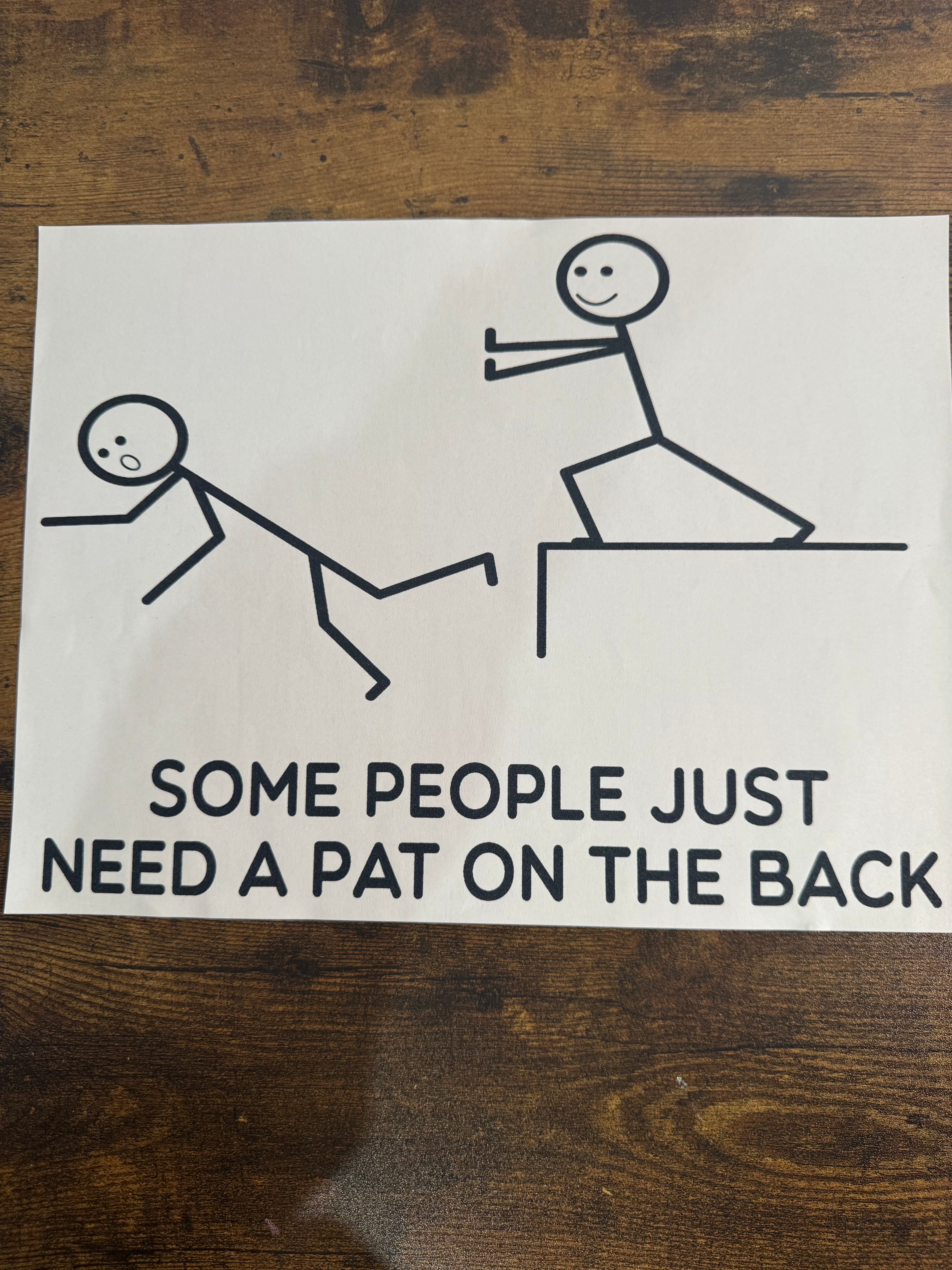 Some People Need Pat On Back Transfer