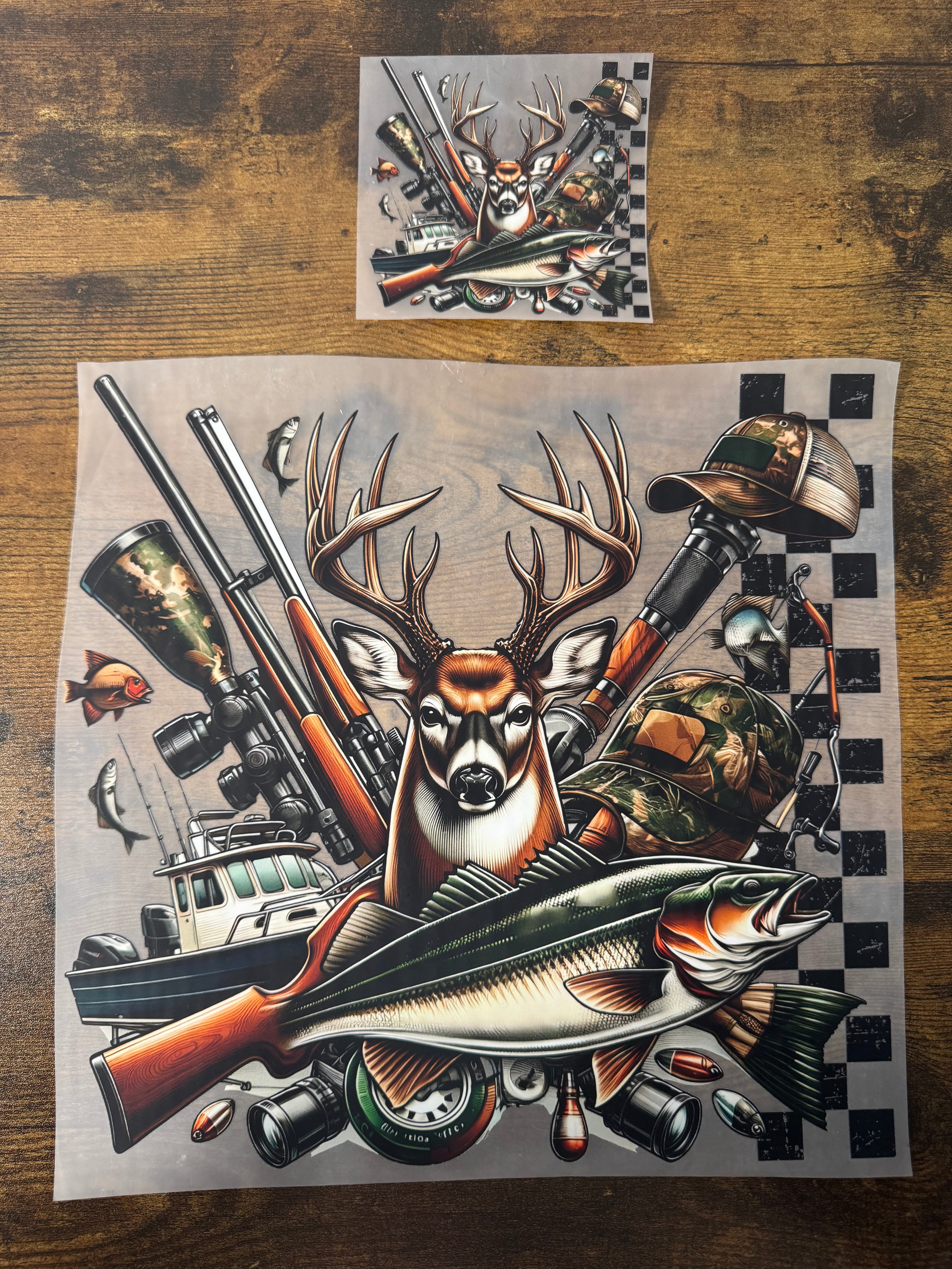 Hunting & Fishing Design with Pocket Transfer