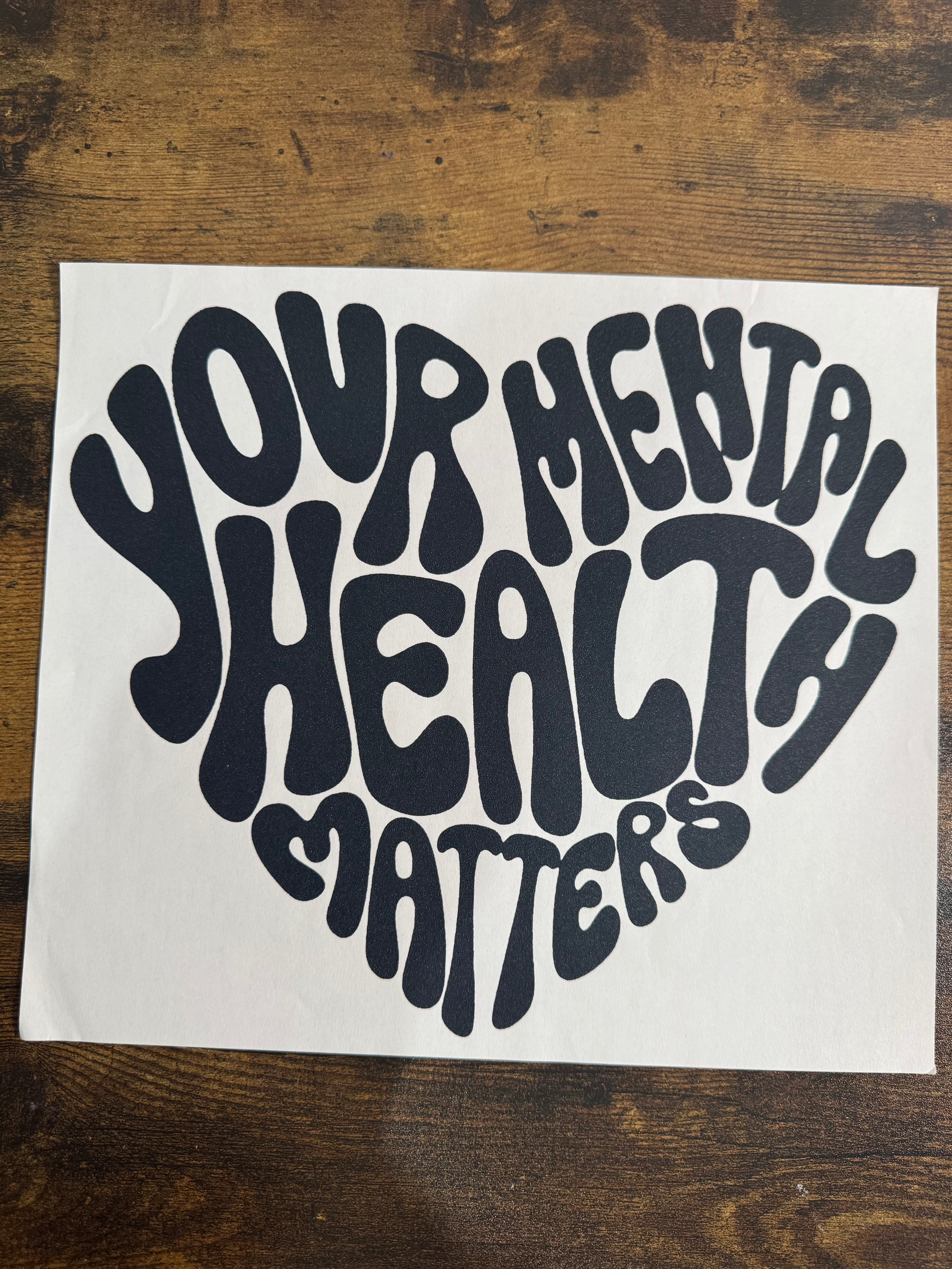 Your Mental Health Matters Heart Transfer
