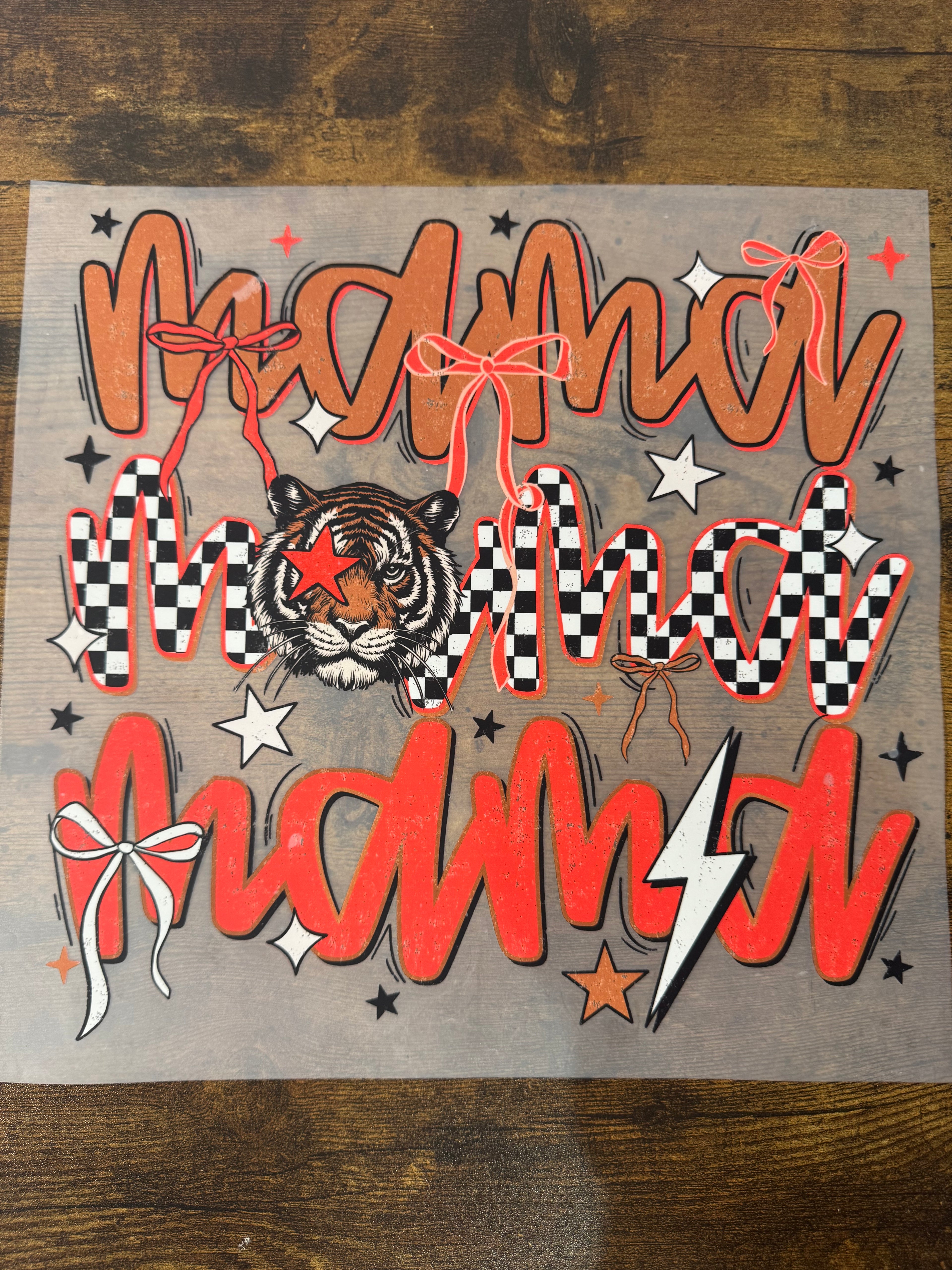 Tiger Retro Mama Transfer