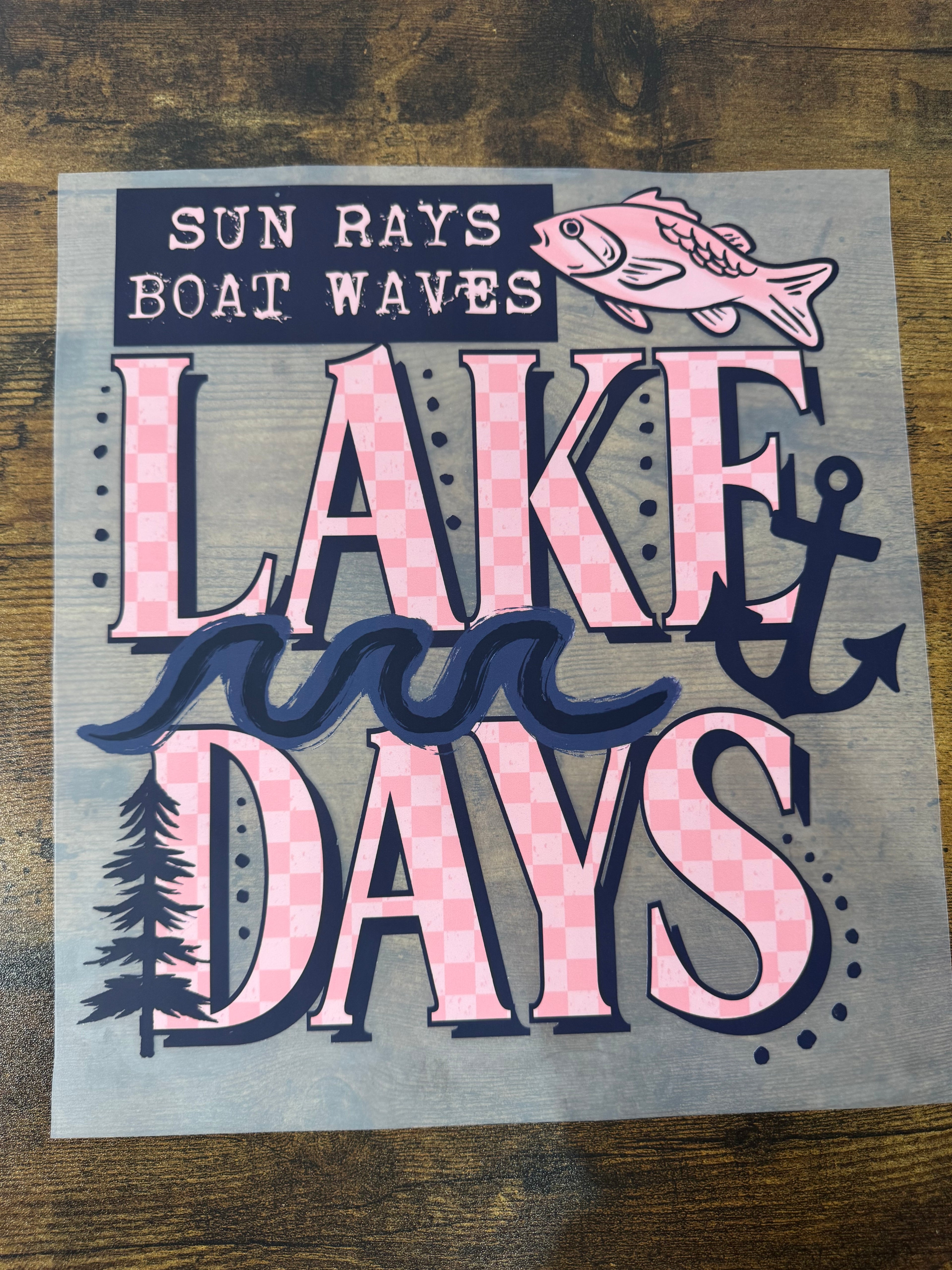 Sun Rays Boat Waves Lake Days Transfer
