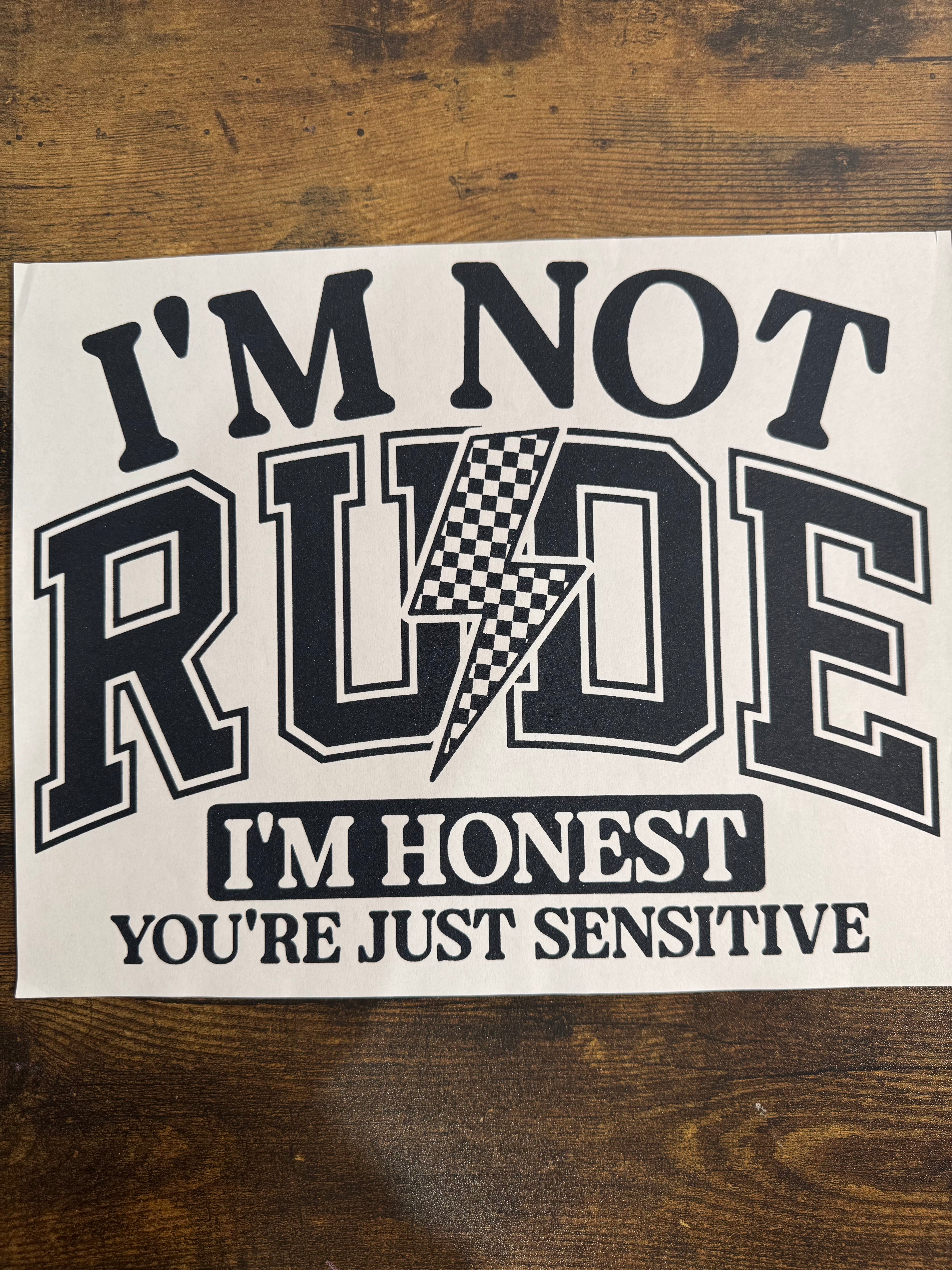 I'm Not Rude Transfer