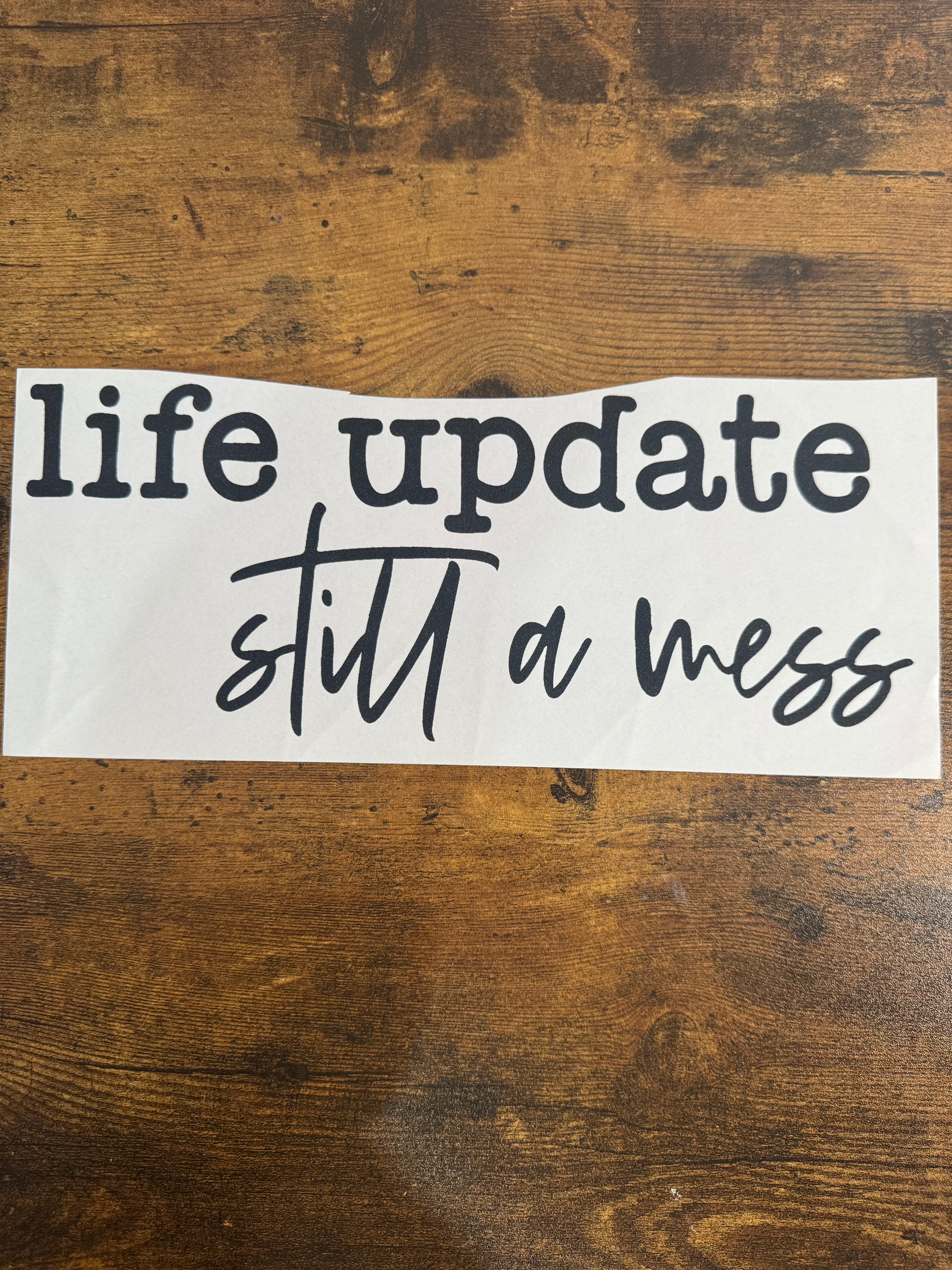 Life Update Still A Mess Transfer