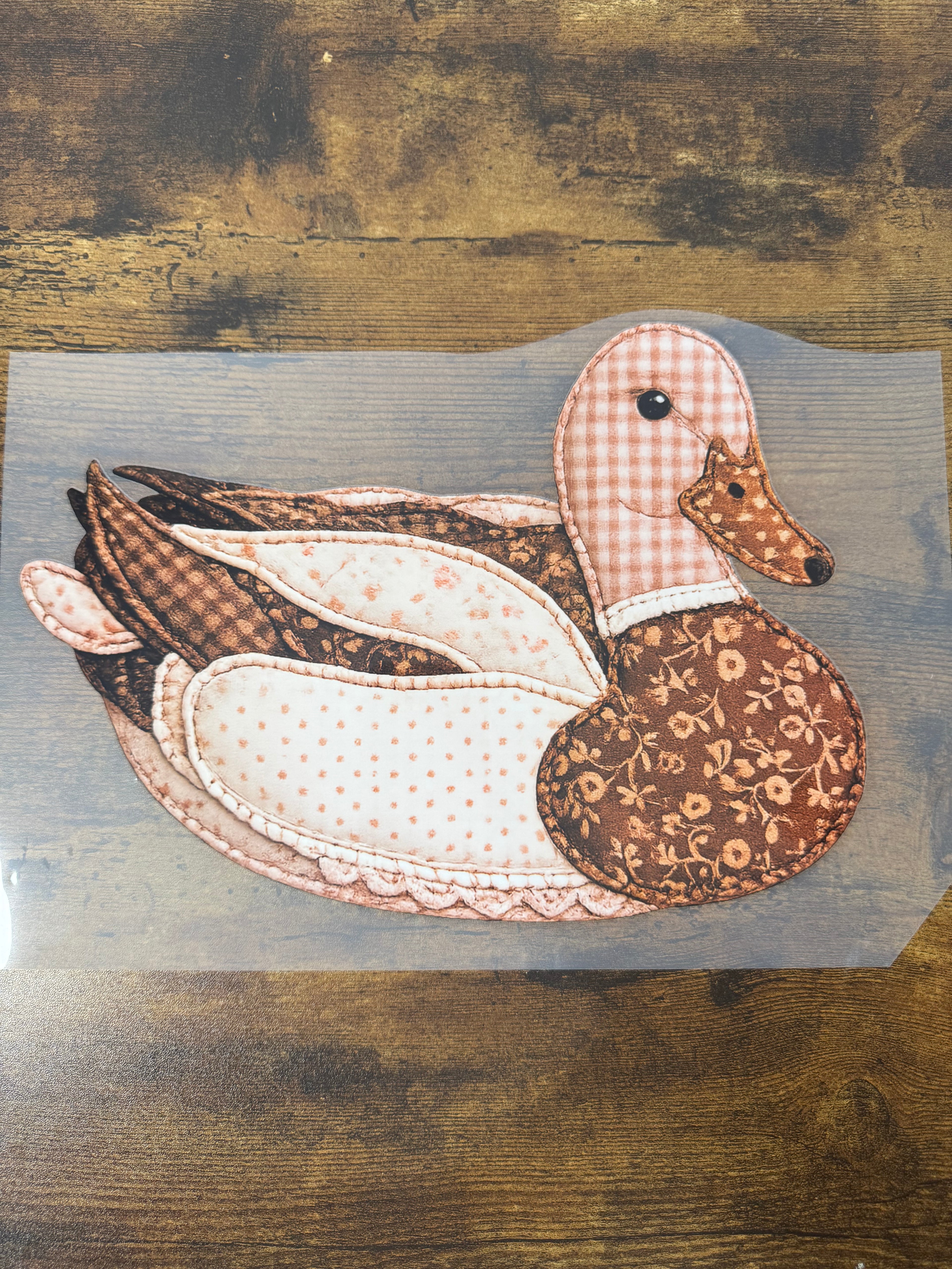 Quilted Duck Transfer