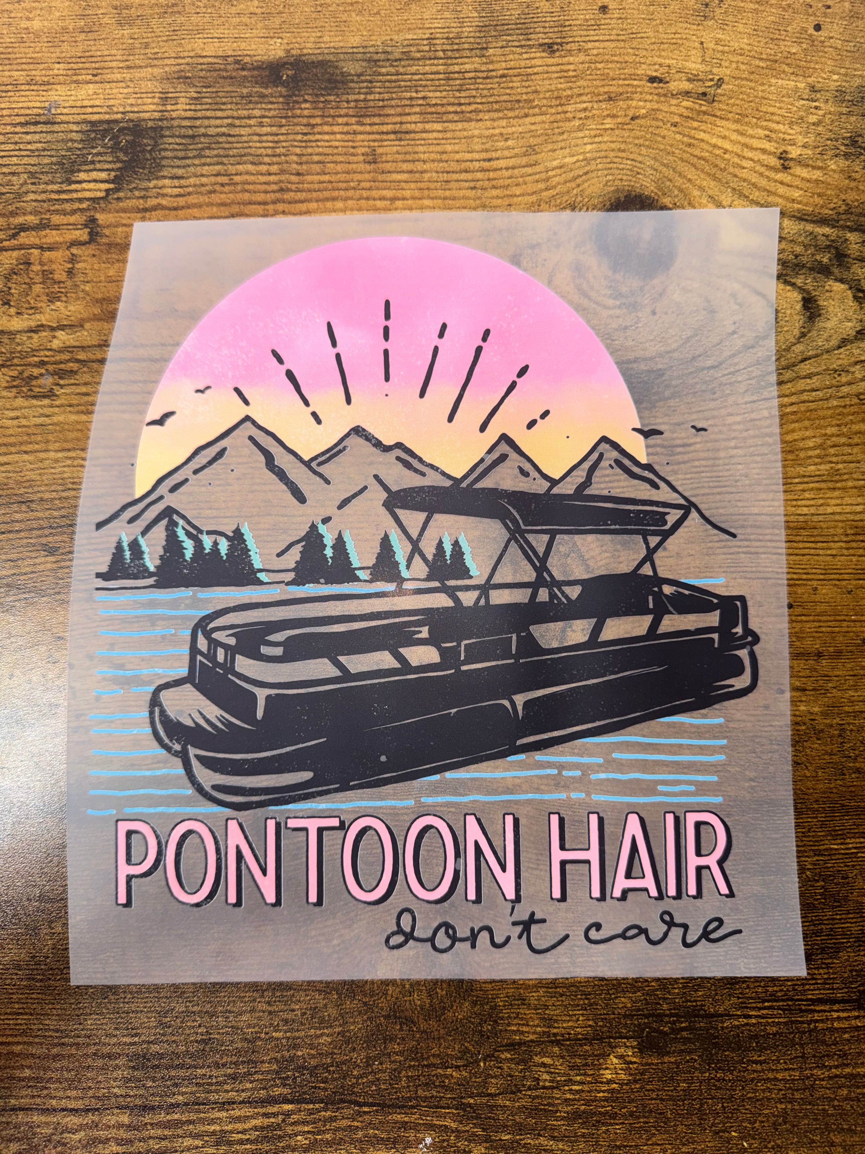 Pontoon Hair Don’t Care Transfer