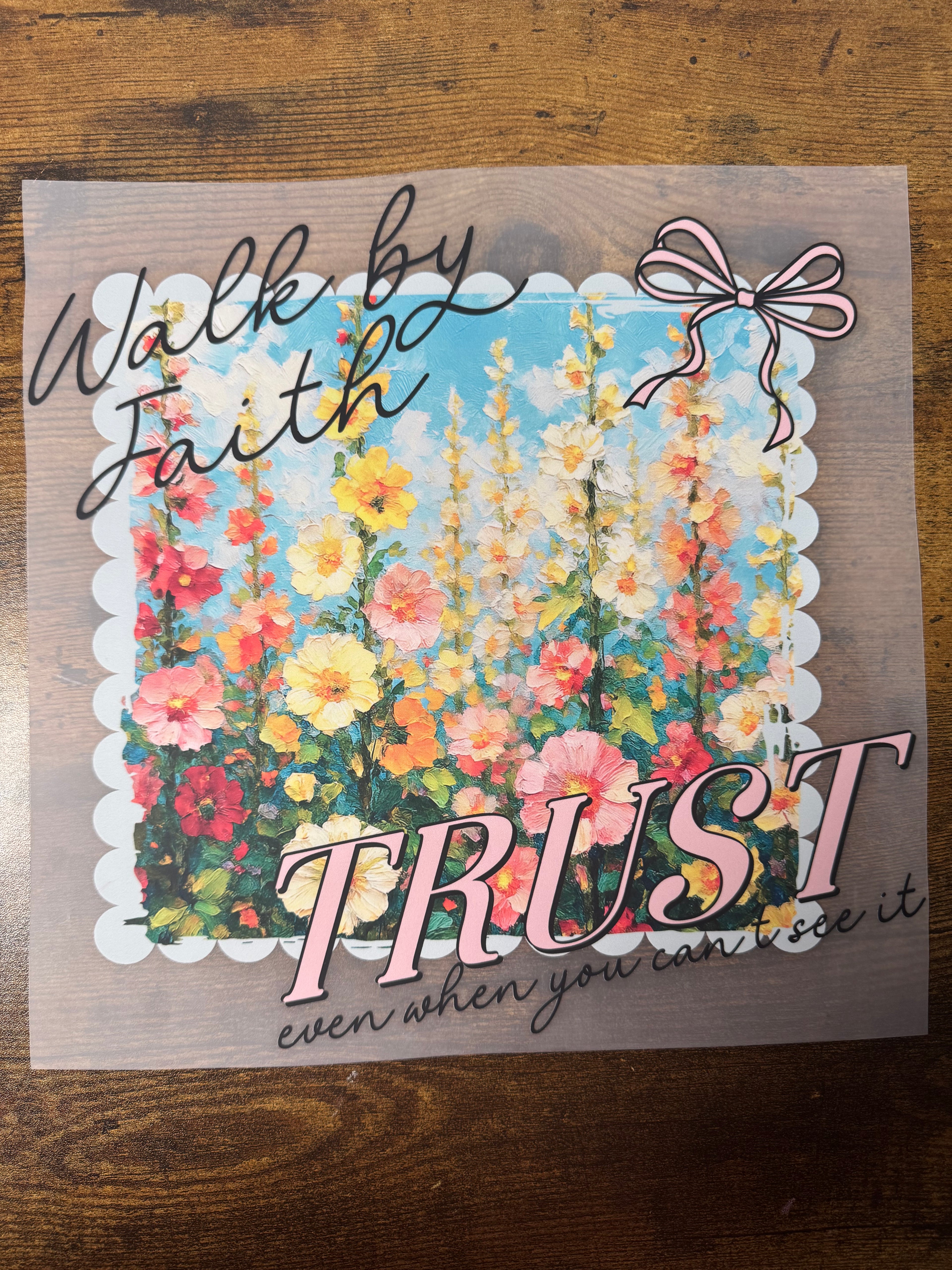 Walk By Faith Transfer