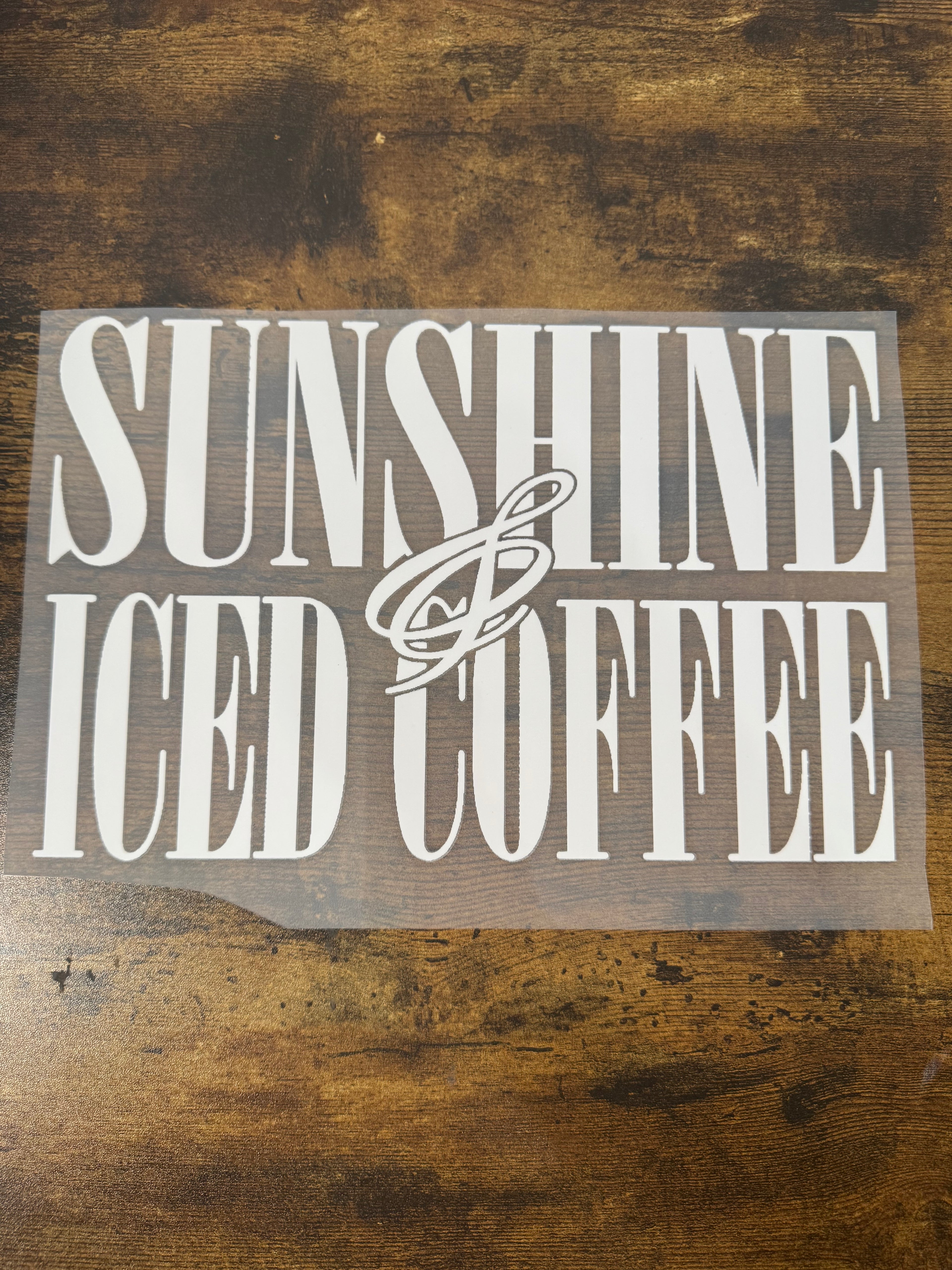 White Sunshine & Iced Coffee Transfer
