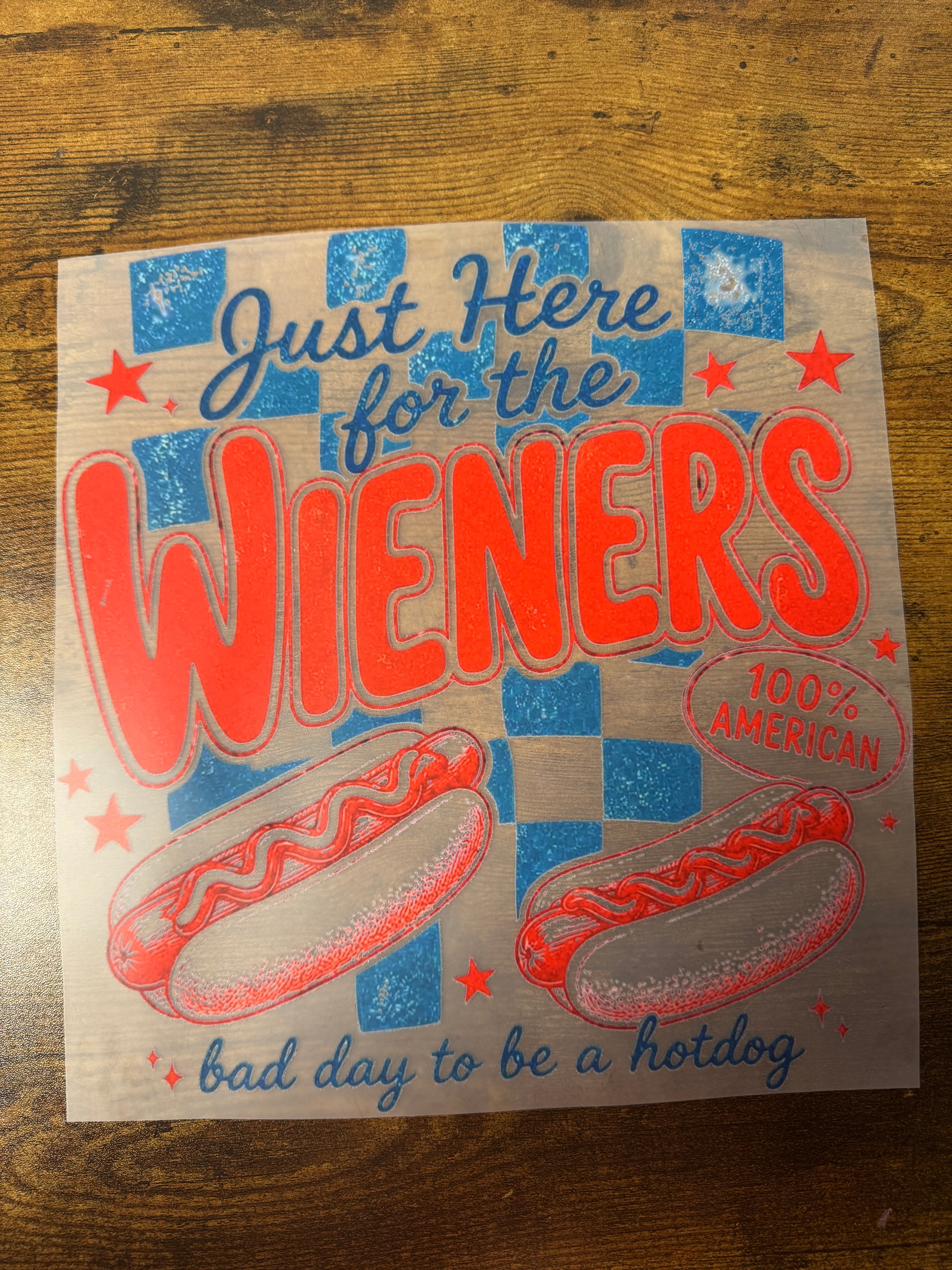Just Here For The Wieners Transfer