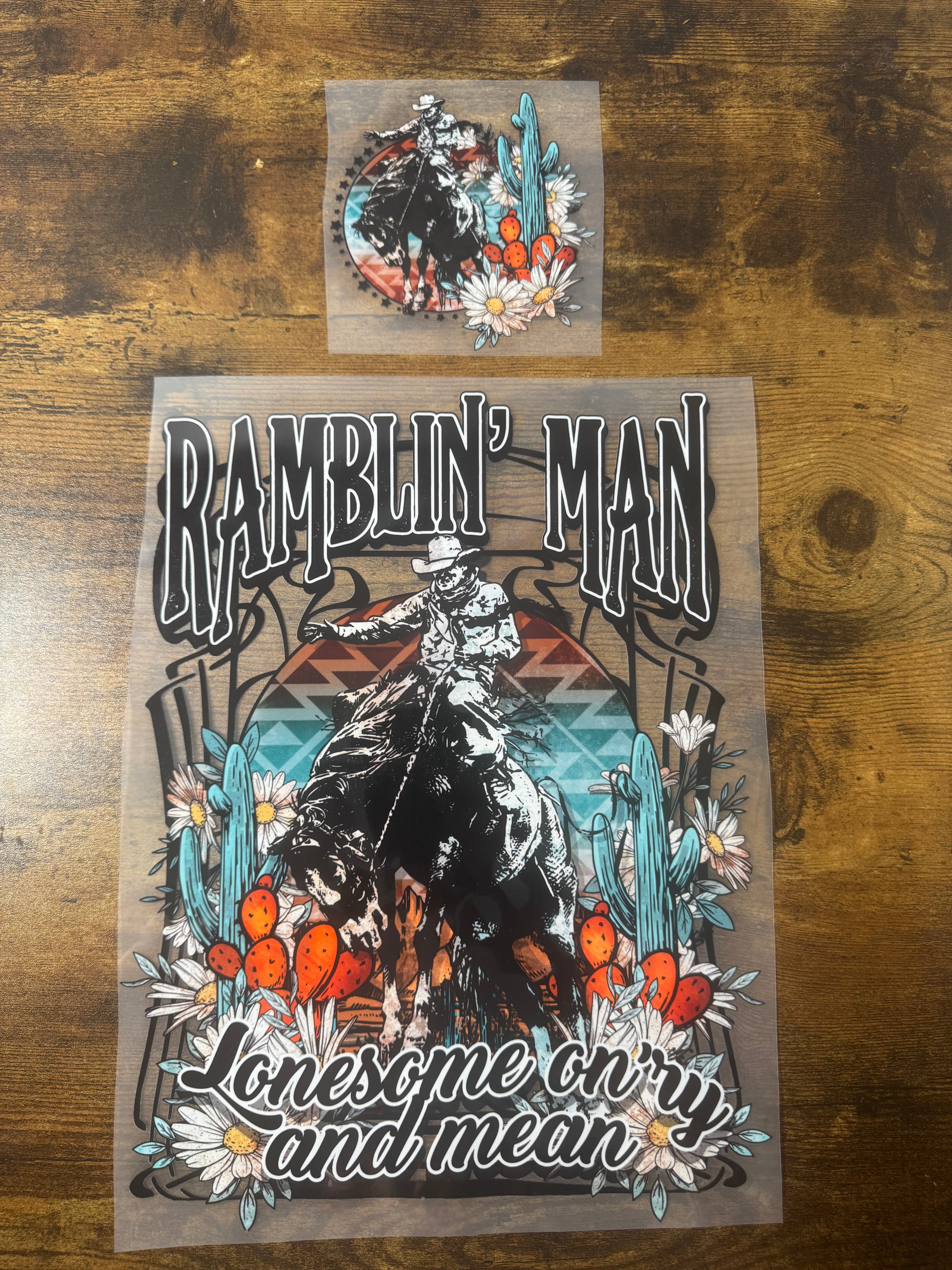 Ramblin’ Man With Matching Pocket Transfer